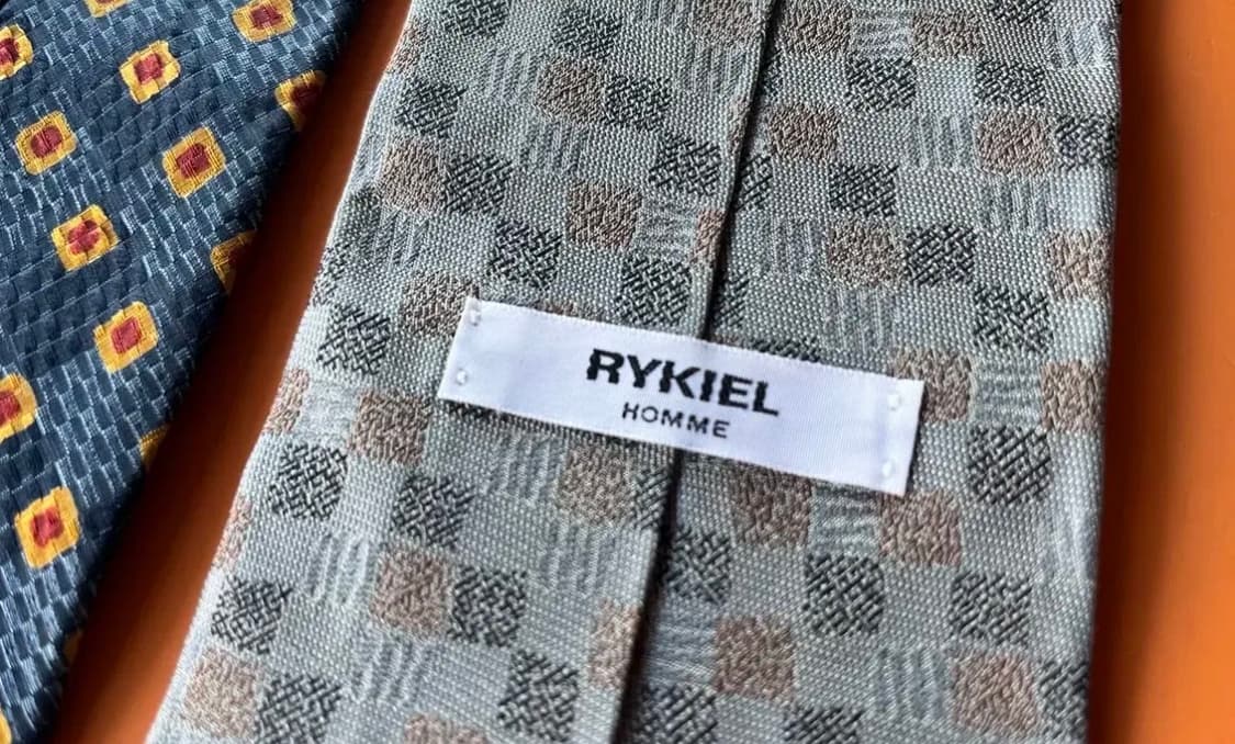 빈티지 타이 4종 (겐죠, 에르메네질도제냐, 리키엘옴므, 랑방)  상품이미지9