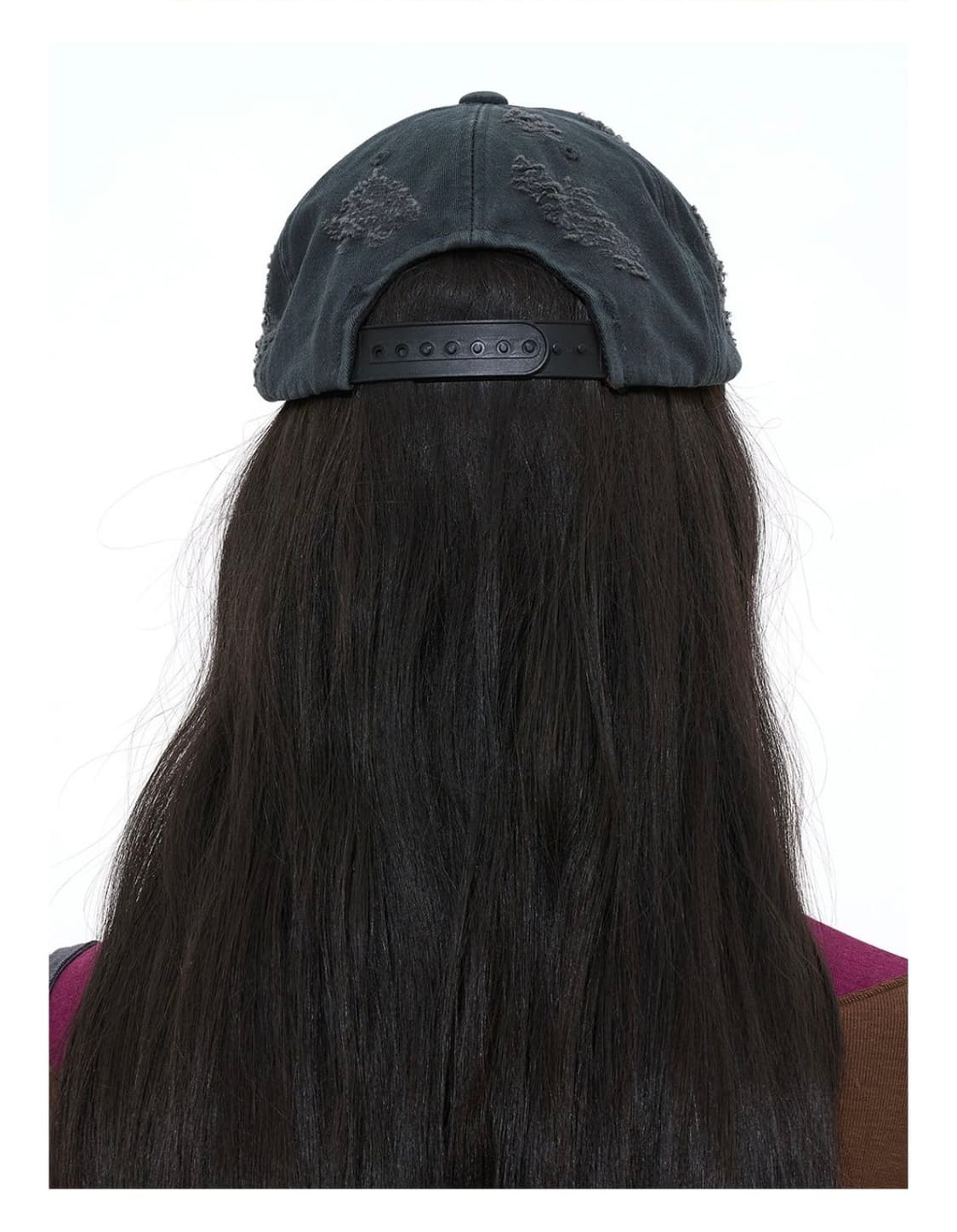 파르티멘토우먼) 레터링 데미지 워싱 볼캡 상품이미지8