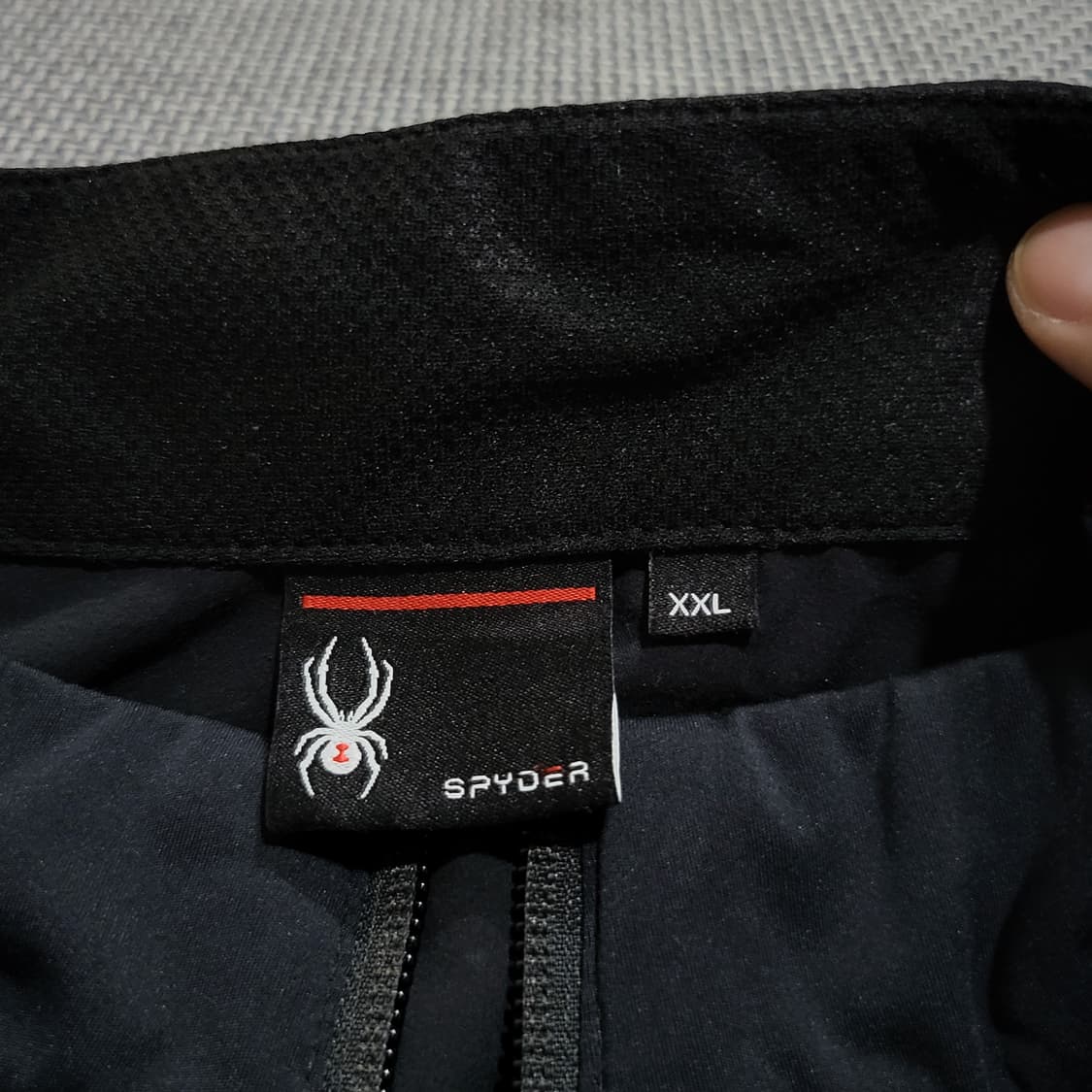 스파이더 기능성 러닝 집업 블랙 (2XL) 상품이미지4