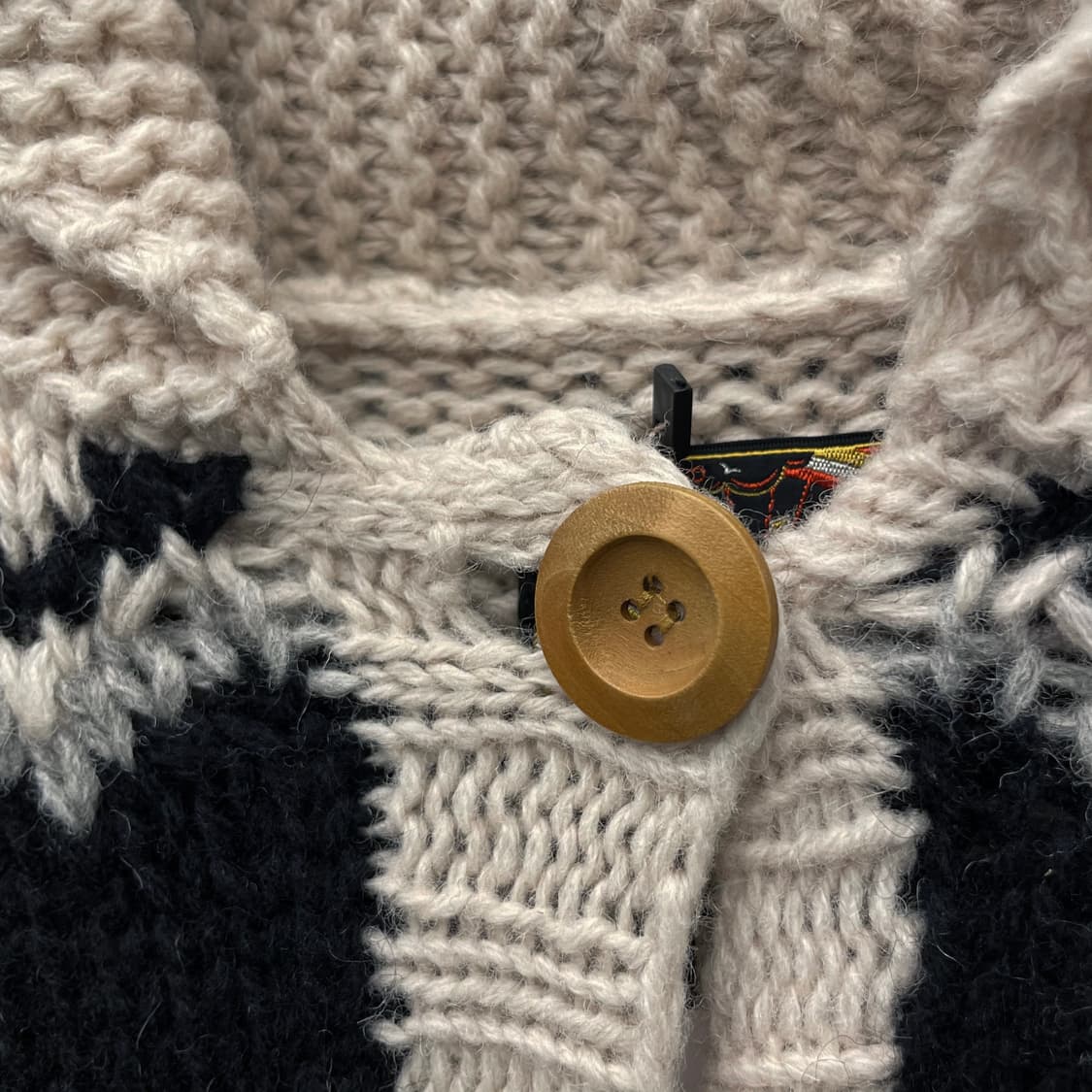 Rosebud JPN 빈티지 멀티 패턴 코위찬 가디건 니트 상품이미지6