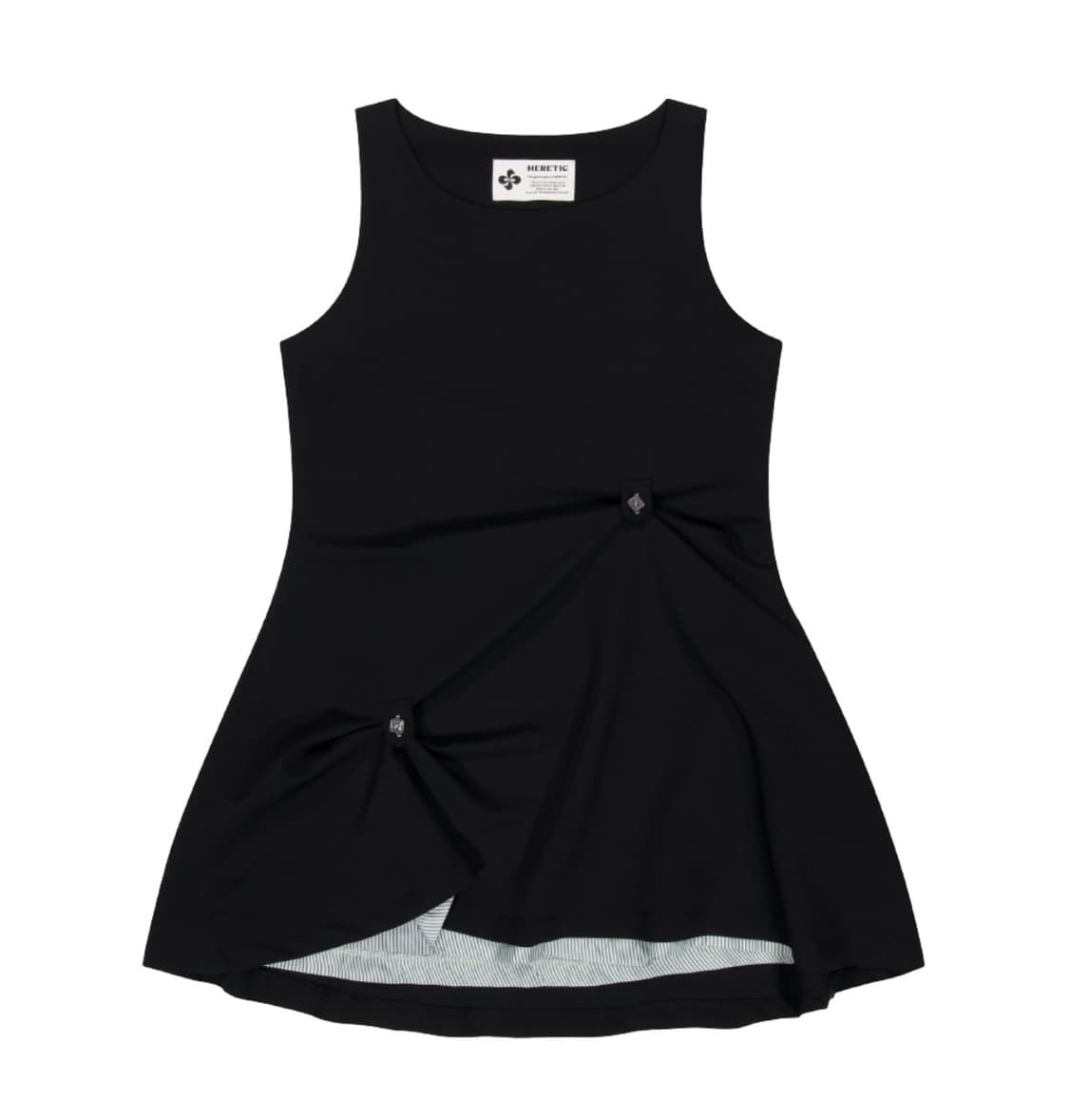 헤레틱 BUTTON FLARED MINI DRESS 상품이미지5