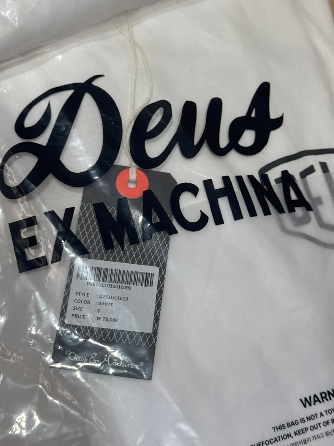 데우스 엑스 마키나 서울 컬리지 어드레스 롱슬리브 티셔츠 화이트 S 상품이미지2