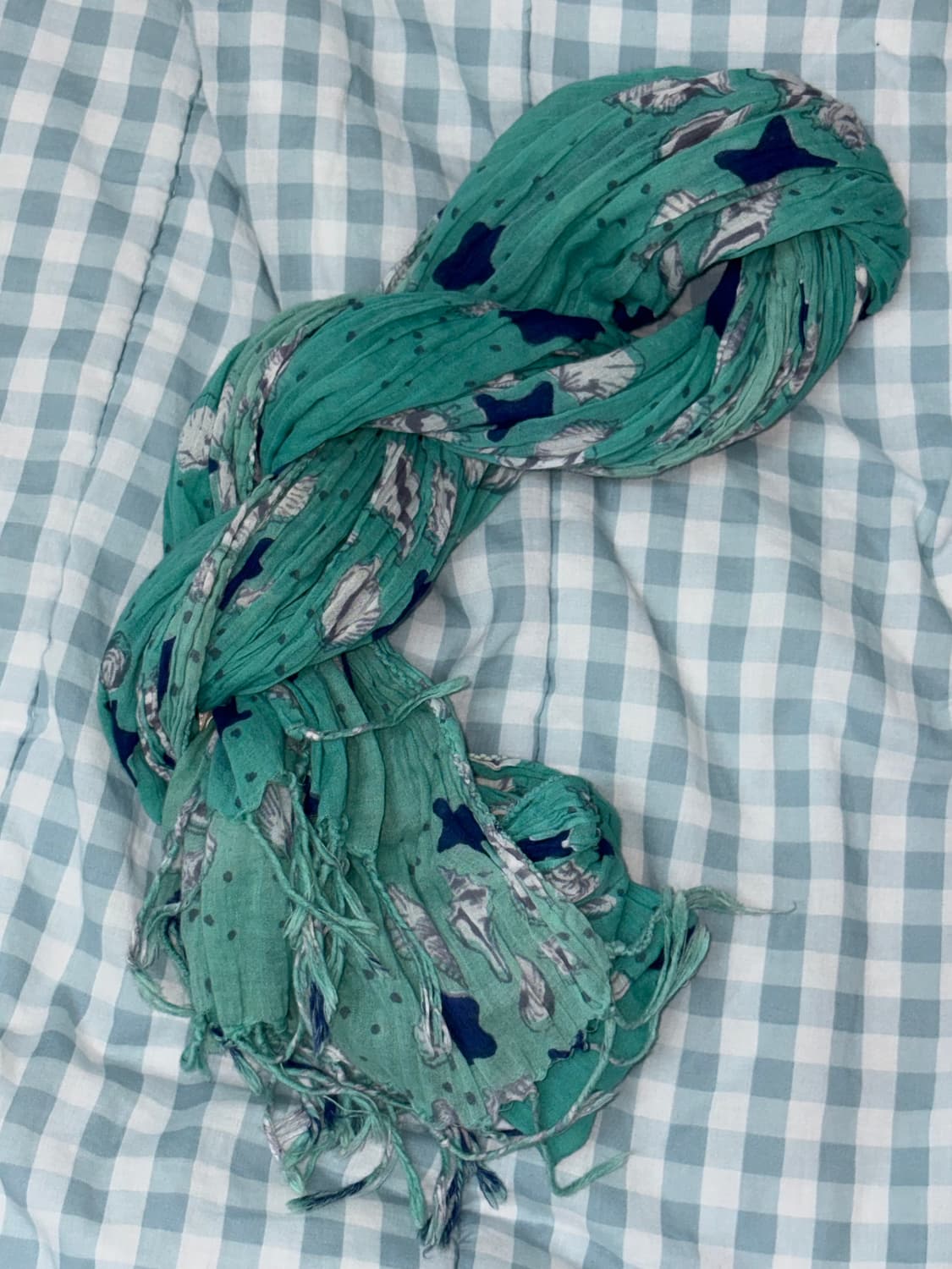 별 도트 빈티지 스카프 상품이미지1