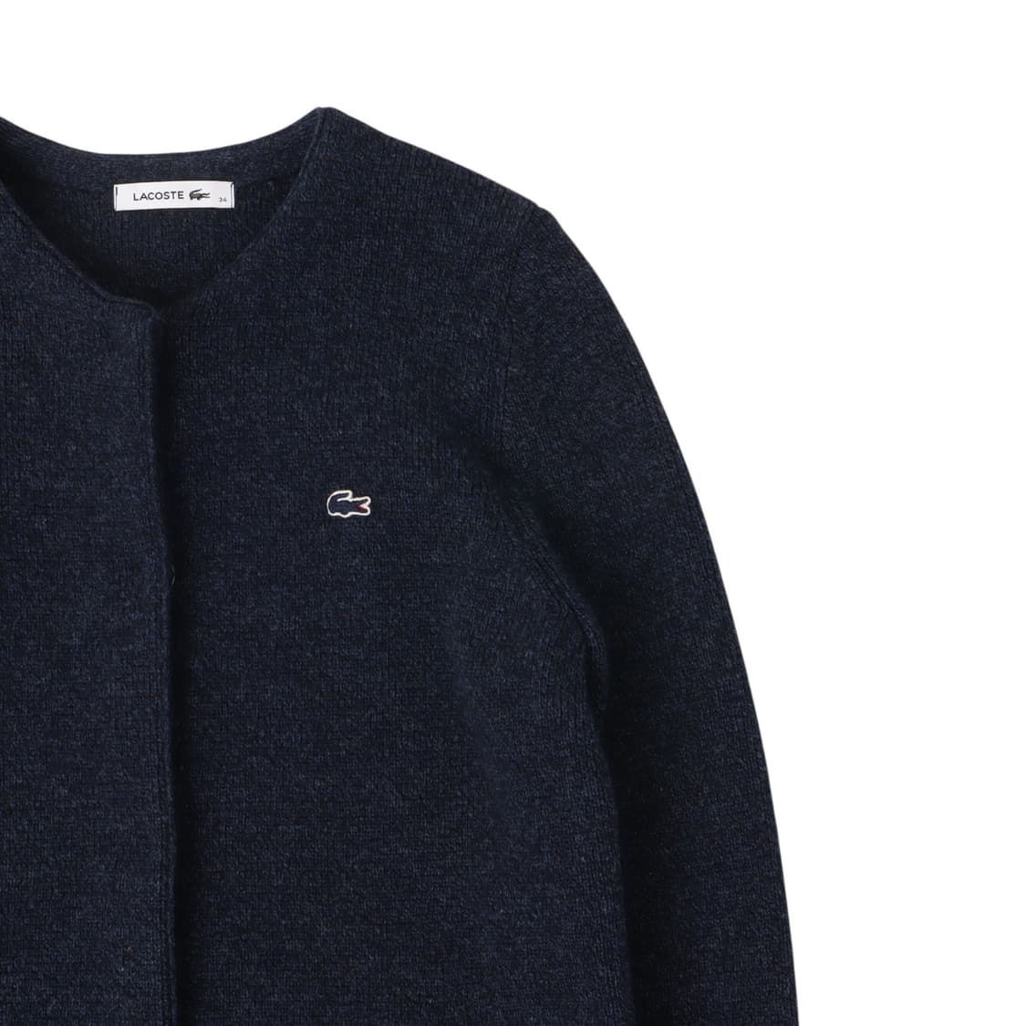 라코스테 네이비 울 롱 가디건 상품이미지3