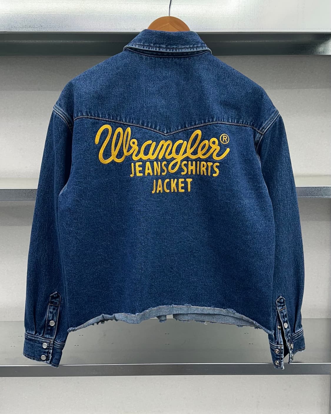 (WOMEN)WRANGLER 세미 크롭셔츠-M2427 상품이미지1