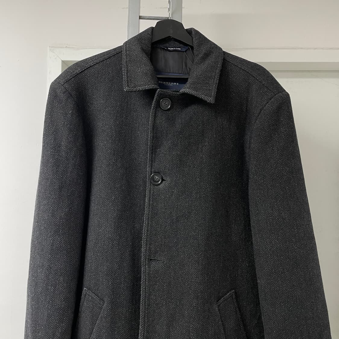 버버리 헤링본 코트 48R 상품이미지2