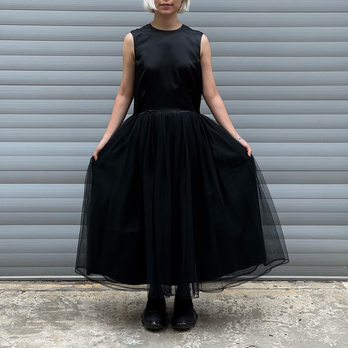Tulle Black Long Dress 상품이미지9