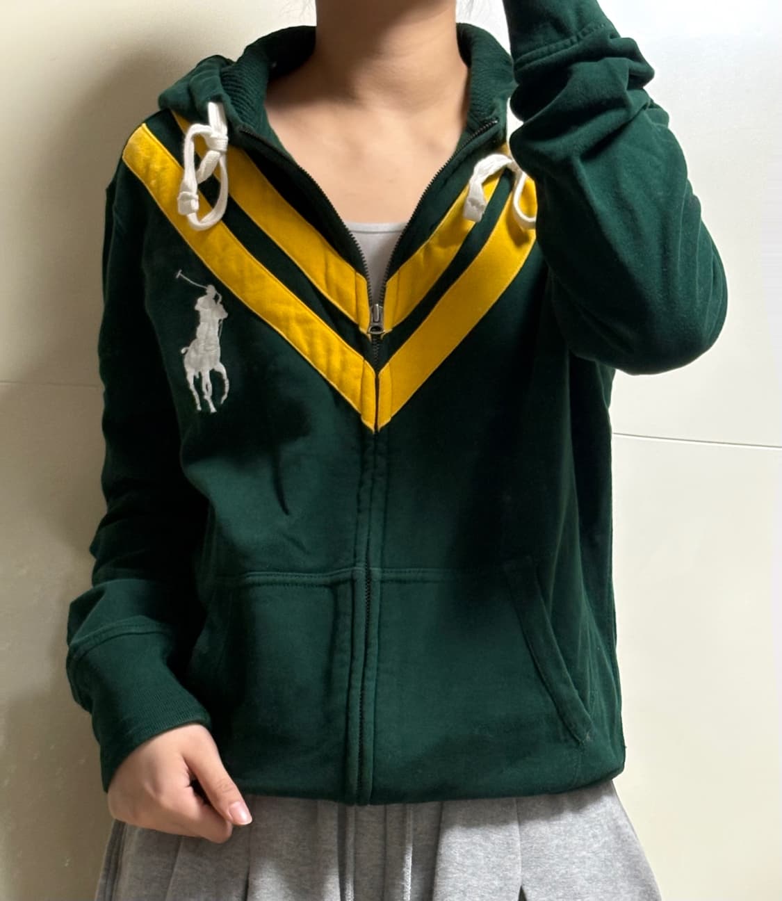 폴로 랄프로렌 빅포니 딥그린 후드집업 상품이미지1