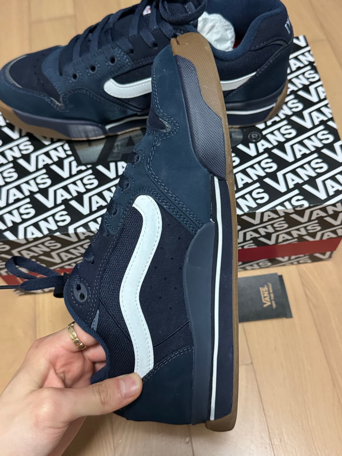 반스 로울리 XLT네이비 블루 280 스케이트화 상품이미지5