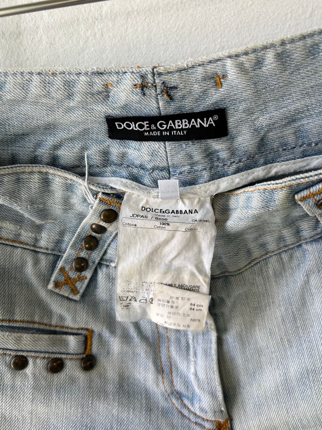 돌체앤가바나 아카이브 2006ss 스터드 울프 진  상품이미지7