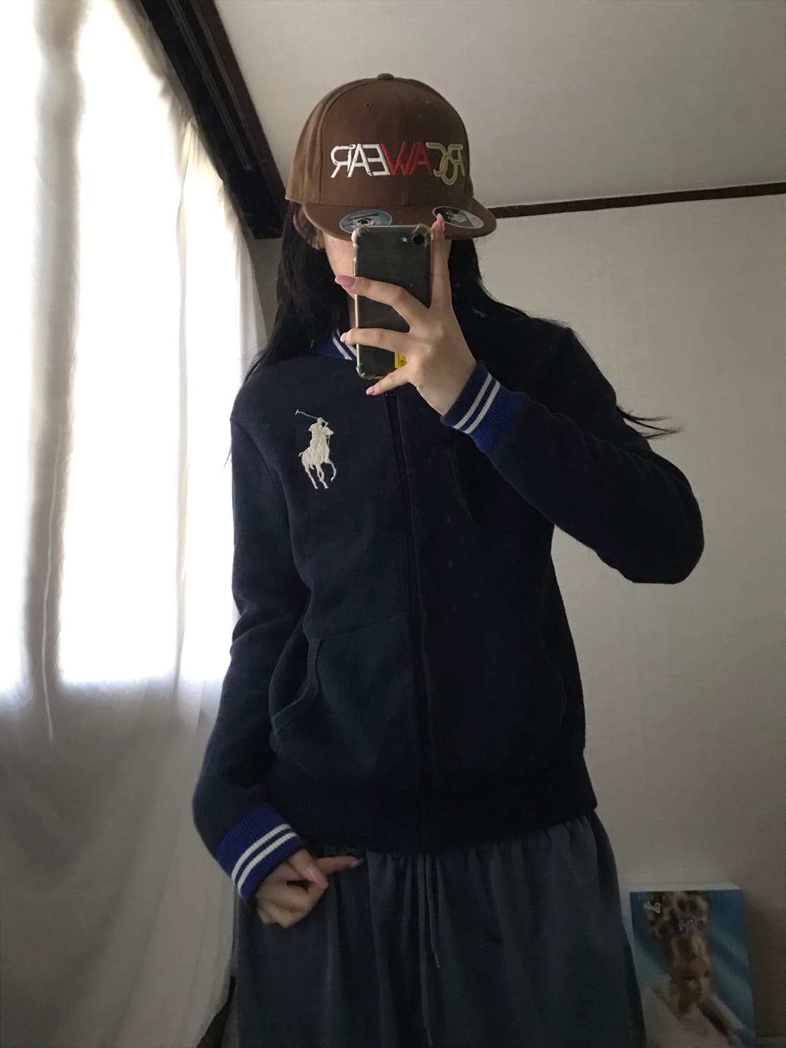 폴로 네이비 빅포니 니트집업 상품이미지2