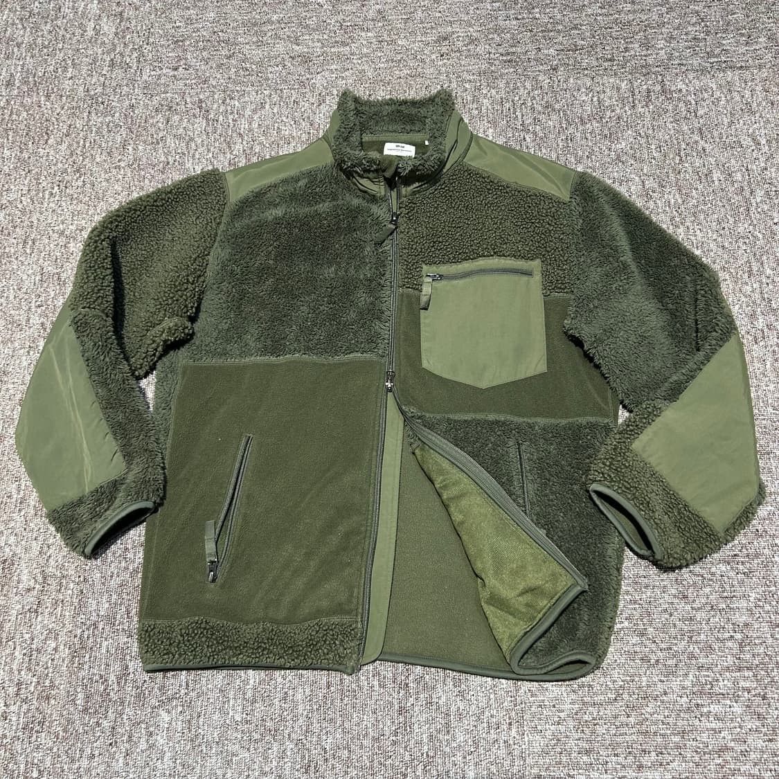 L) 엔지니어드 가먼츠 유니클로 플리스 후리스 집업 자 상품이미지1