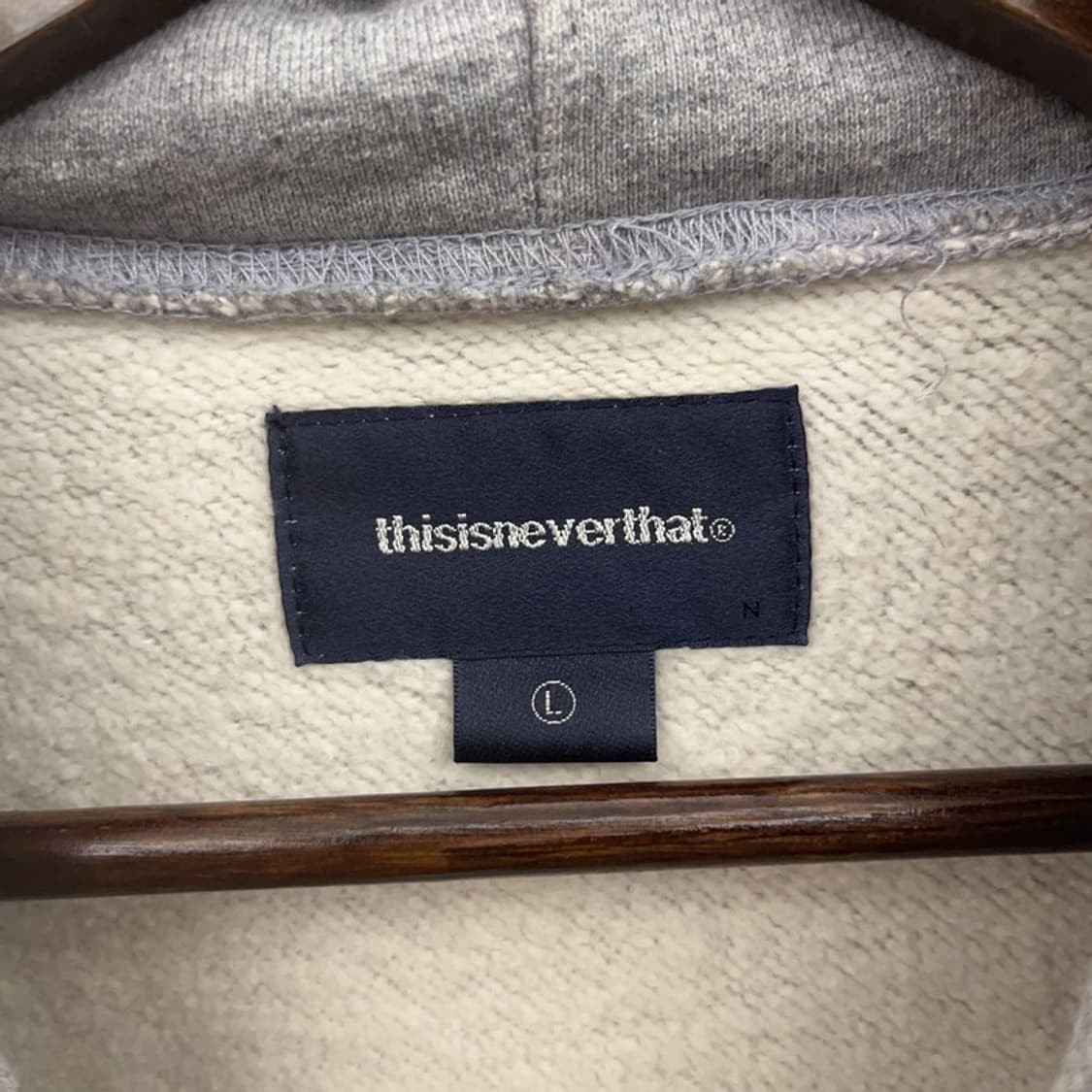 디스이즈네버댓 빈티지 레터링 약기모 후드티 L C07101 상품이미지5