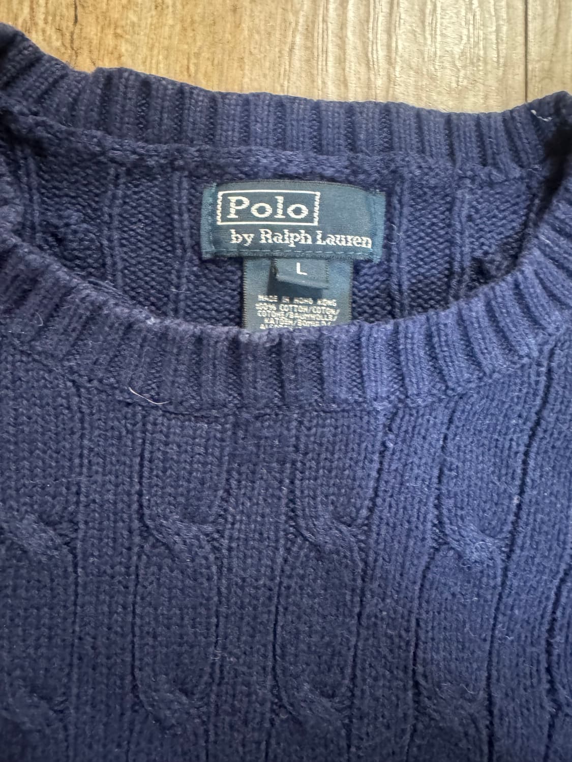 폴로 랄프로렌 케이블 니트 L 상품이미지4