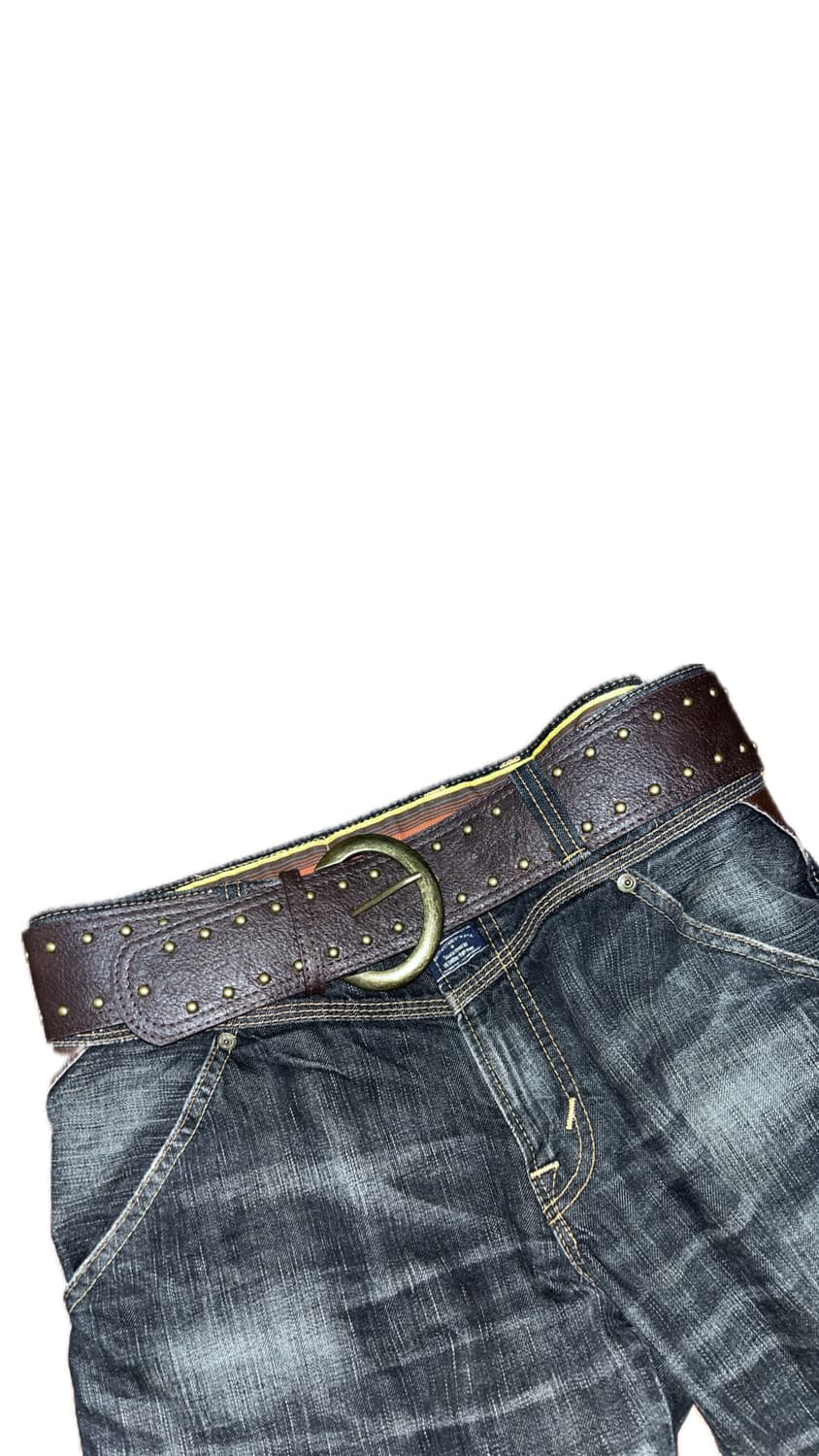 American vintage leather western belt 상품이미지1