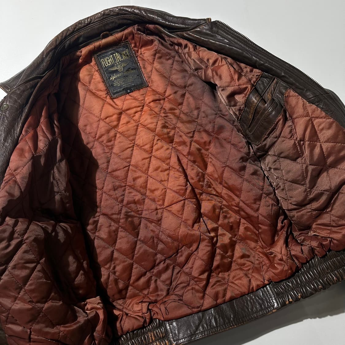 Stylwear Leather 램스킨 A-2 밀리터리 봄버 자켓 상품이미지8