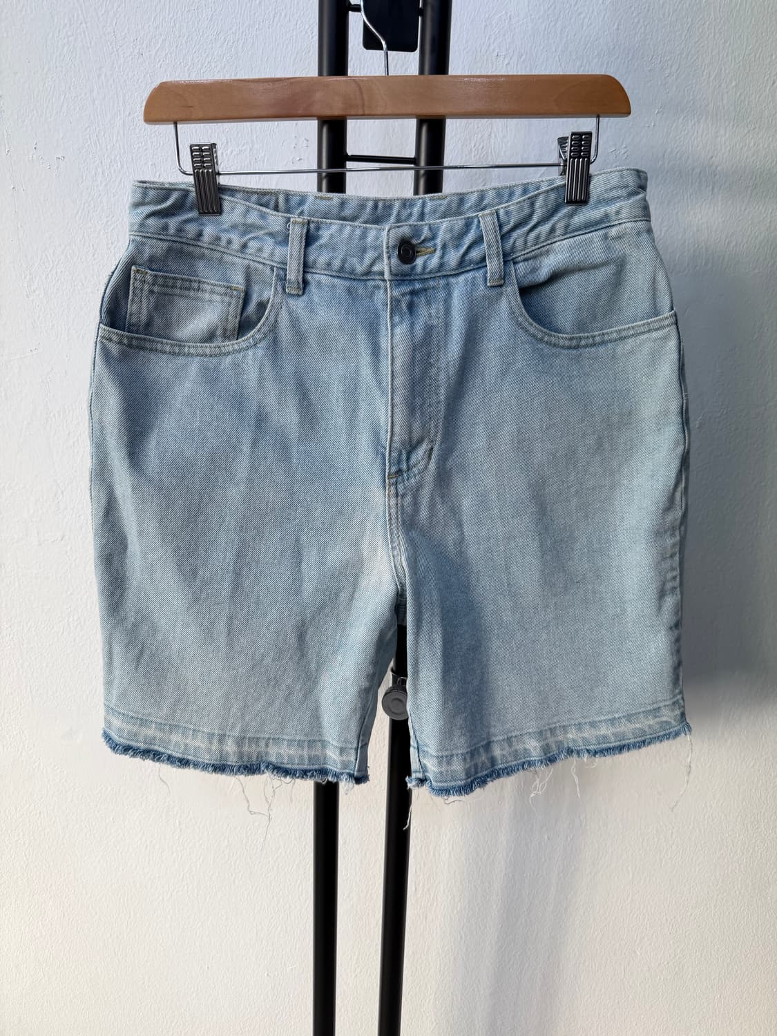 정품) 솔리드옴므 연청 데님 반바지 48(30-32) 상품이미지1
