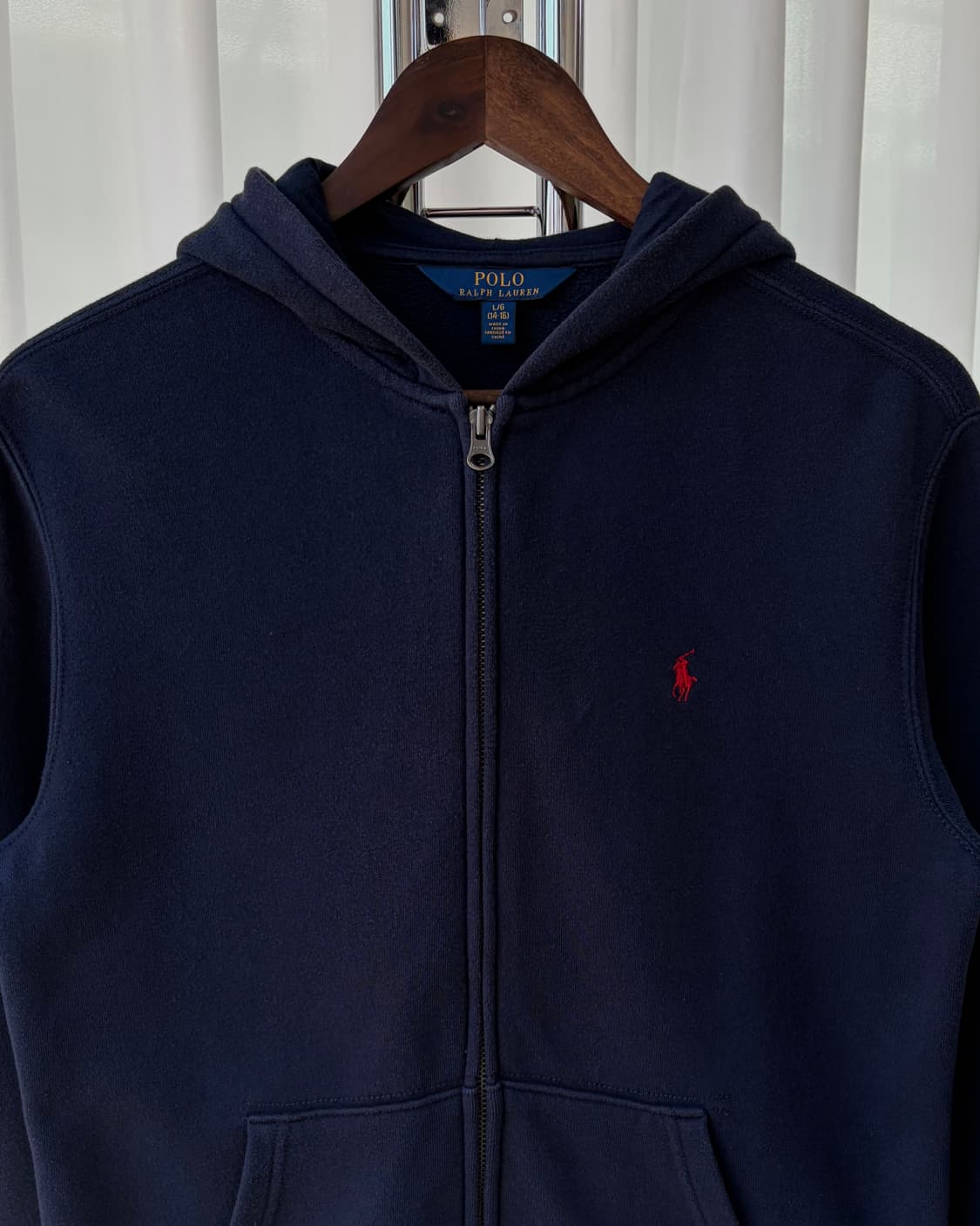 [S]폴로 랄프로렌 코튼 후드집업 navy 상품이미지4