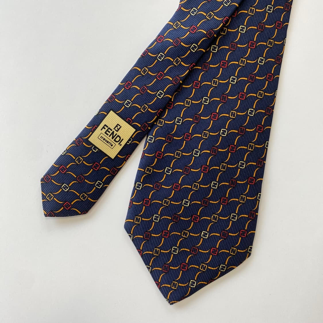 펜디 (FENDI) FF 모노그램 정품 명품 넥타이 상품이미지2