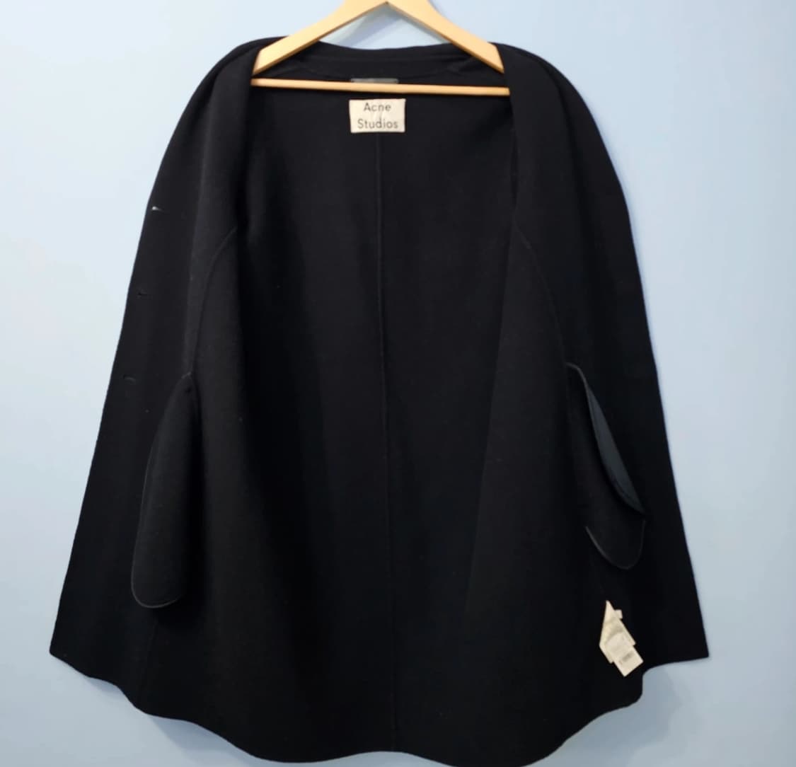아크네 스튜디오 블랙 오버핏 캐시미어 코트 ~~55반 상품이미지5