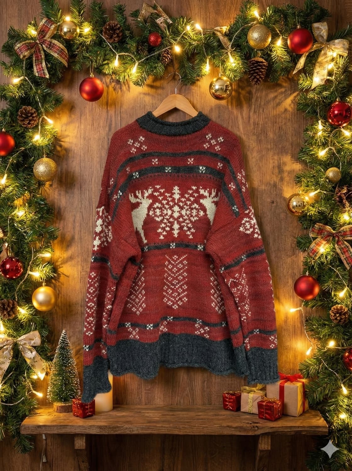루돌프 크리스마스스웨터 상품이미지1