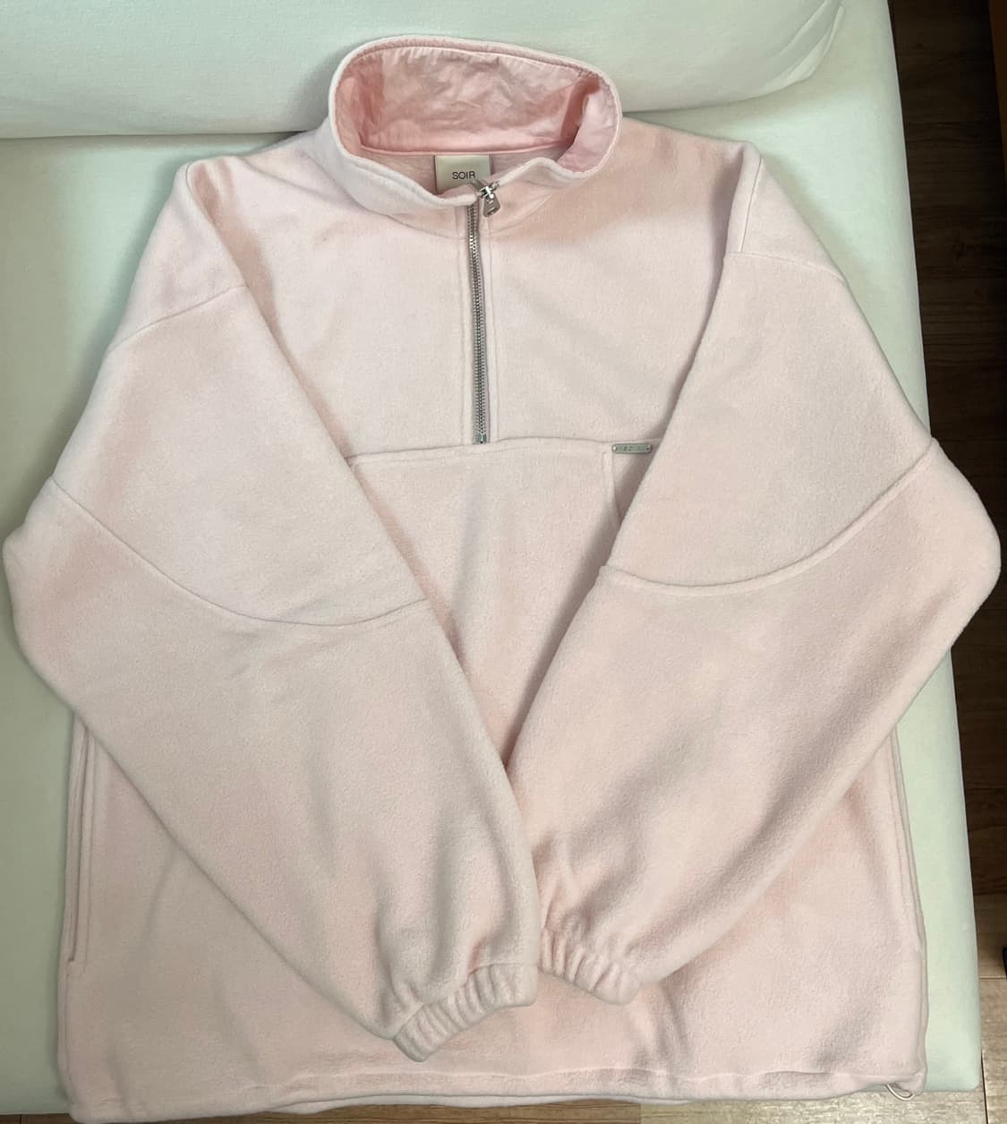 soir fleece half zip up pink 상품이미지1