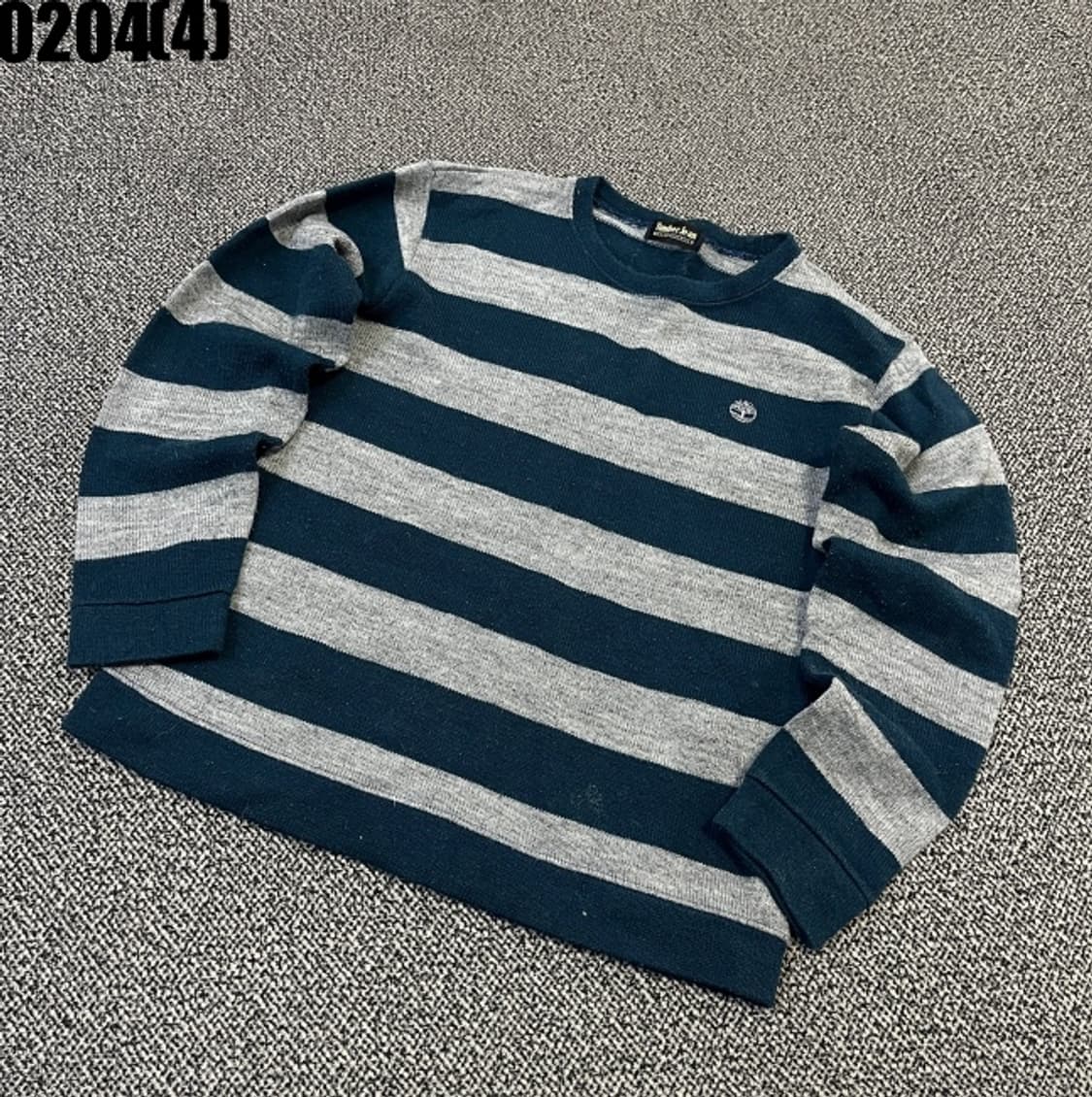 [실측확인] 팀버랜드 팀버진스 스트라이프 긴팔 니트 티셔츠 0204(4) 상품이미지1