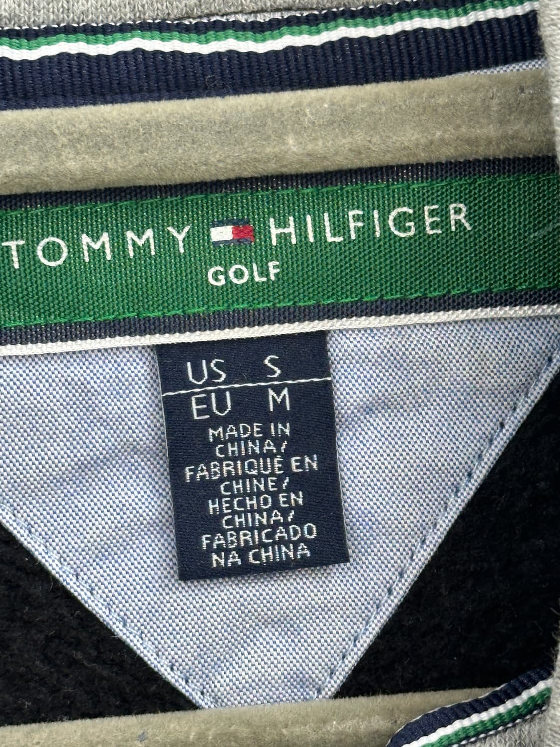 타미힐피거 반집업 블랙 자수로고 정품 맨투맨 상품이미지3