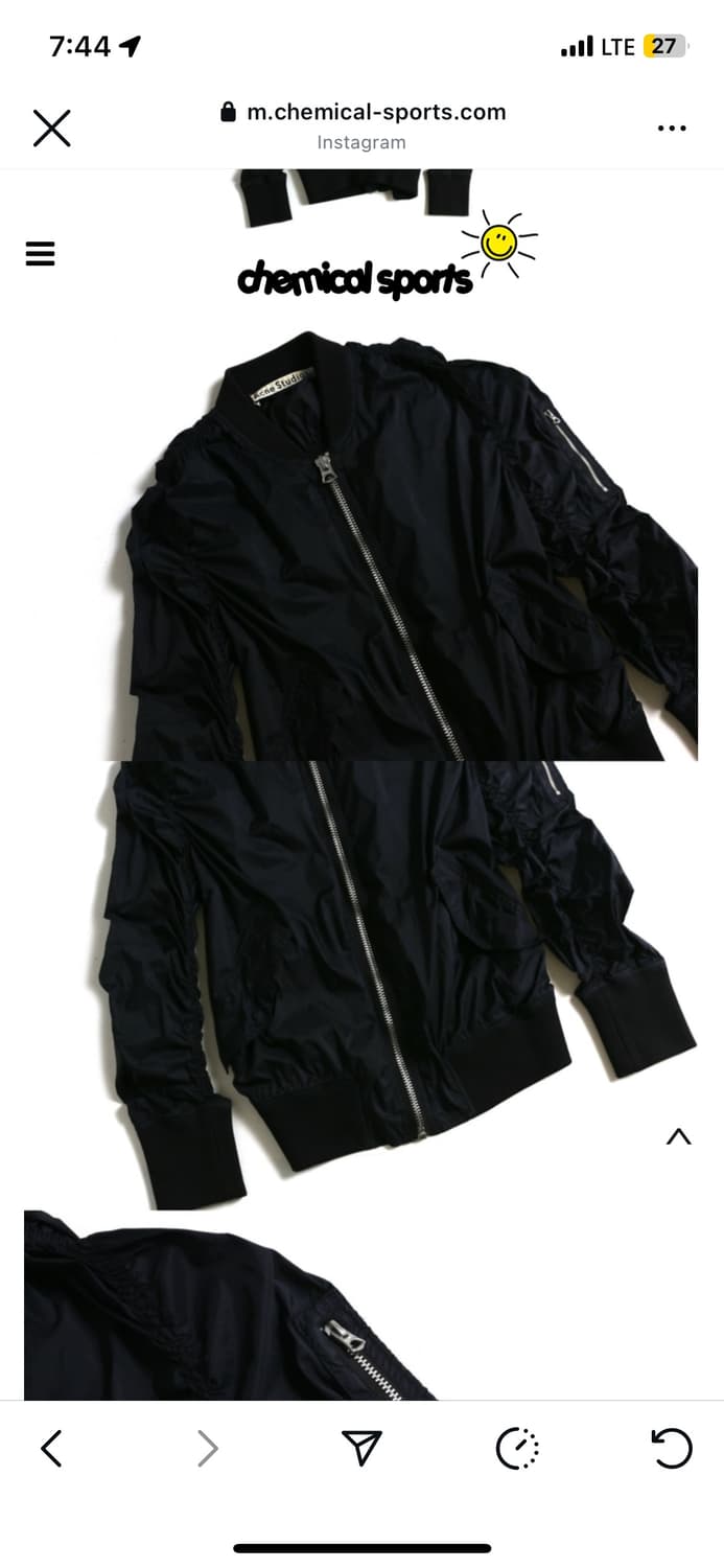 아크네스튜디오 봄버 자켓 네이비 S~M (케미컬스포츠) 상품이미지4