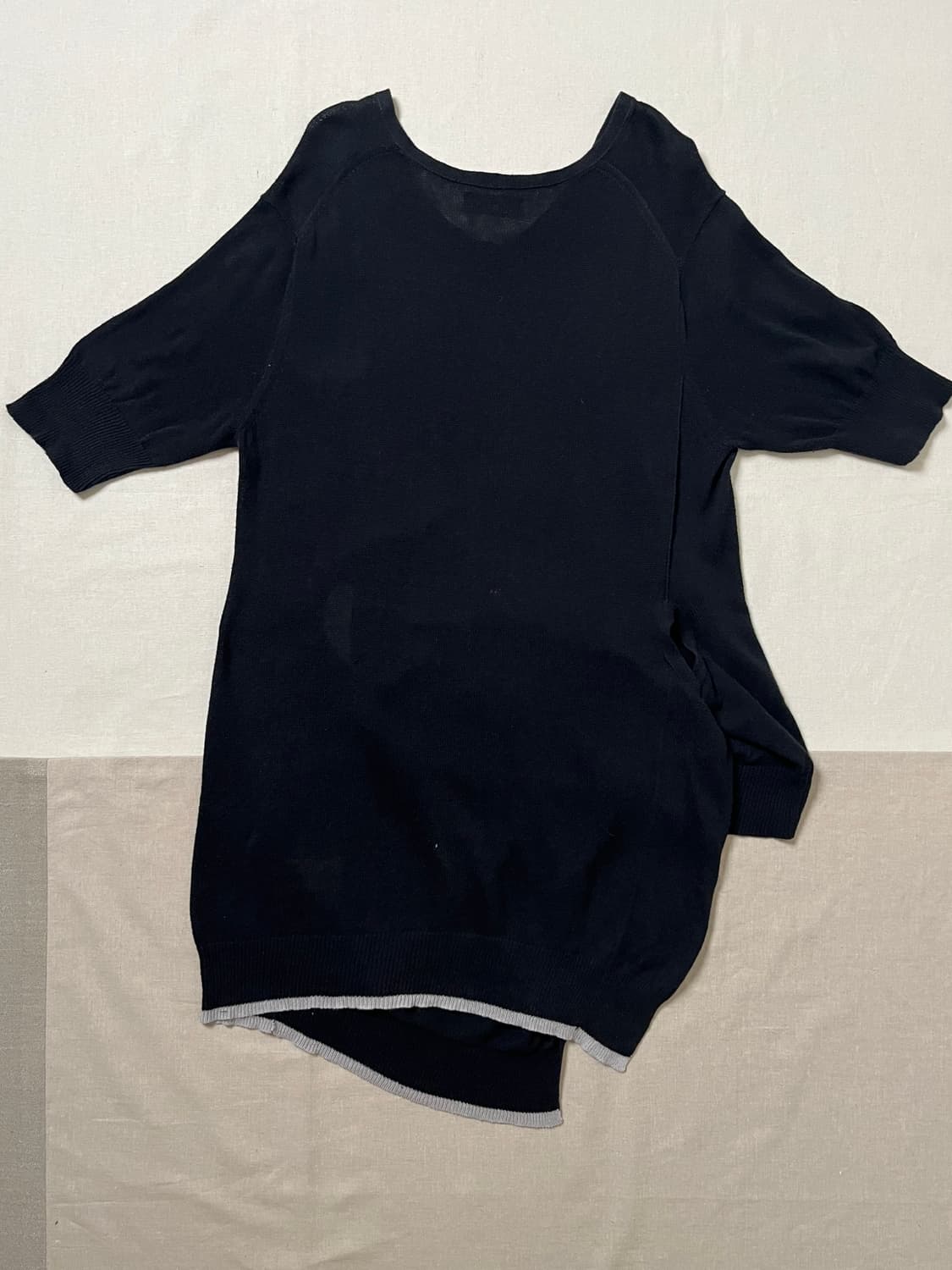 요지야마모토 2way 니트 원피스 yohji 레이어드  상품이미지5