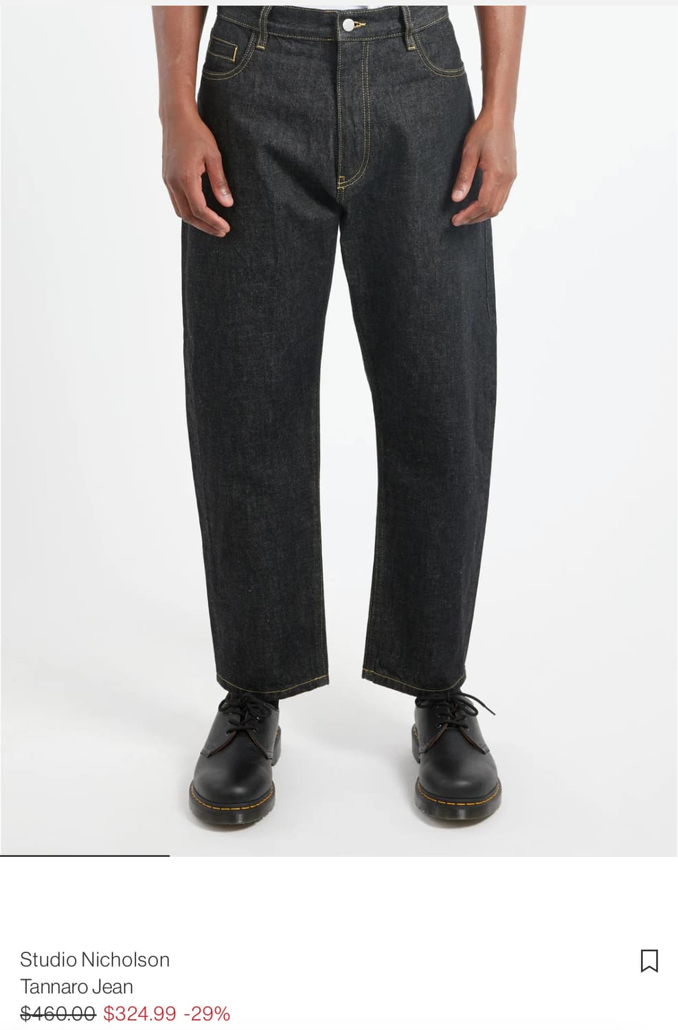 스튜디오 니콜슨 데님 팬츠 거의 새거 상품이미지1