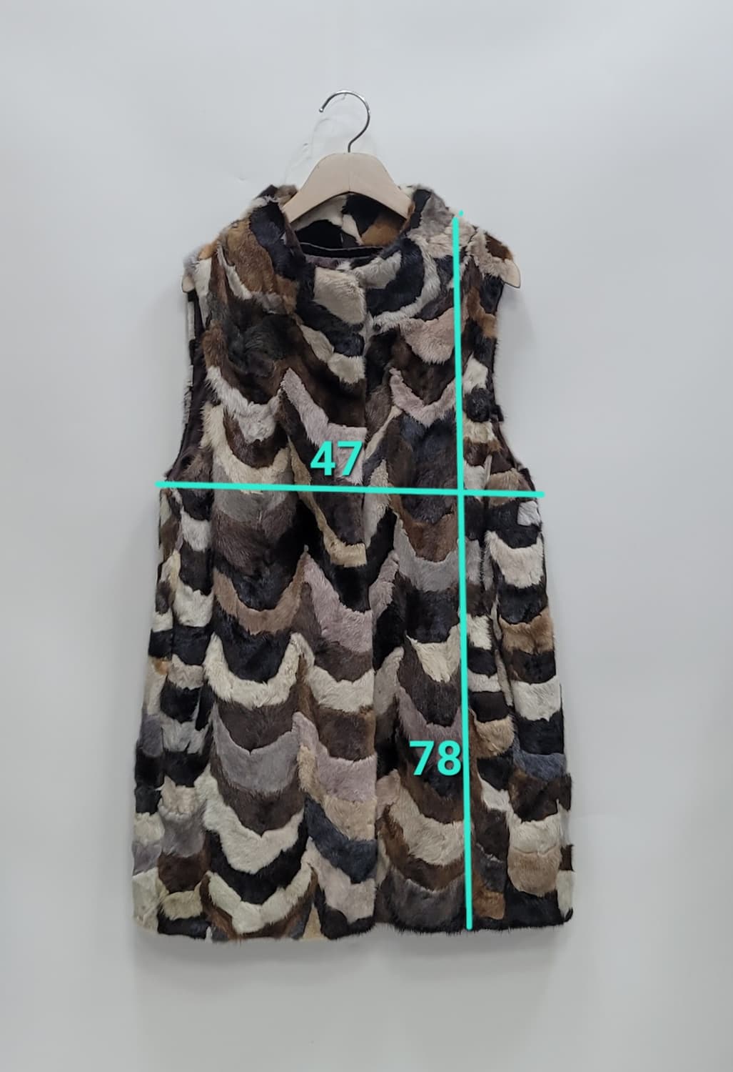 EURO 유로 컬렉션 멀티 컬러 밍크 베스트 / 여 55
 상품이미지10