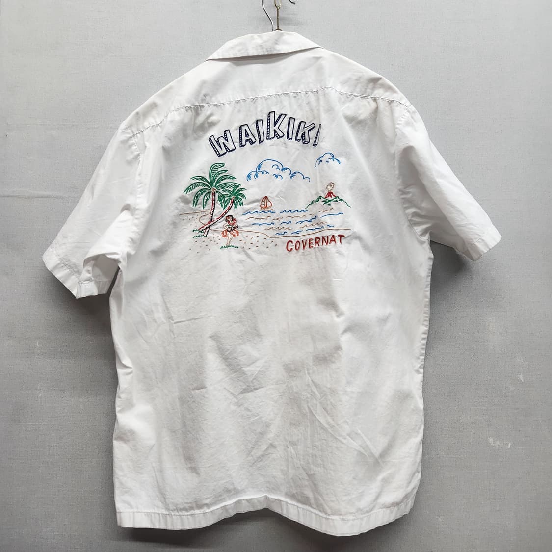 커버낫 와이키키 야자수 자수 반팔셔츠 XL(XL) 상품이미지4