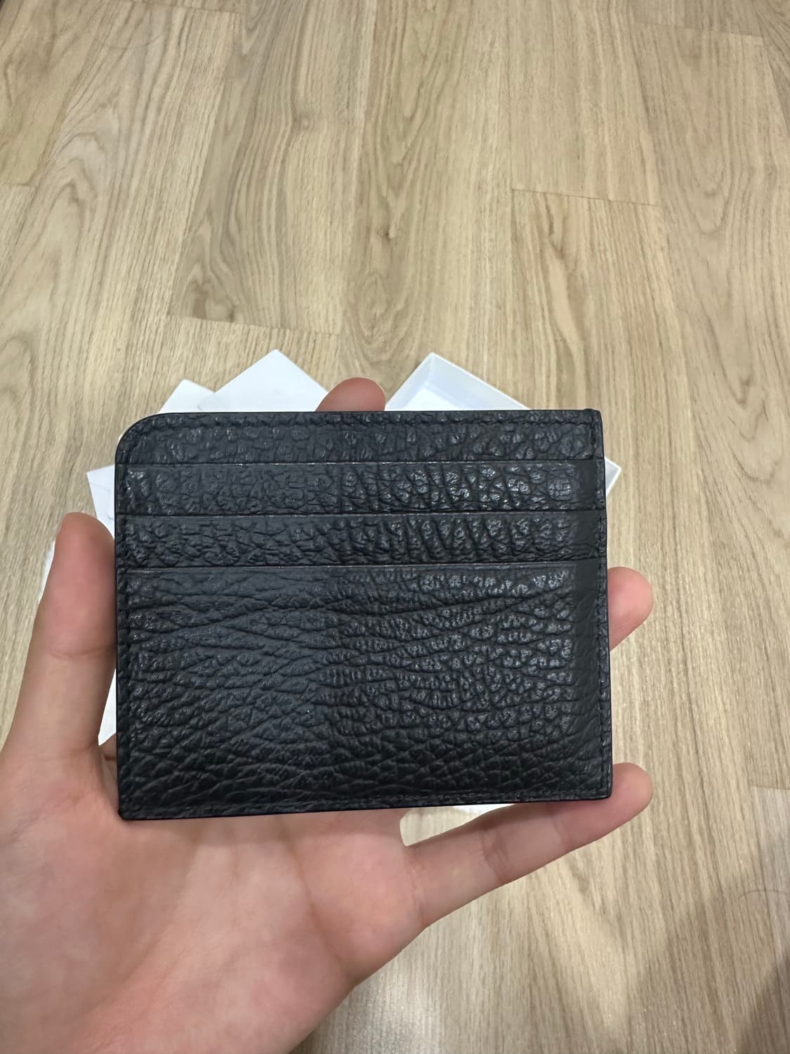 메종 마르지엘라 스티치 카드 홀더 블랙 상품이미지3