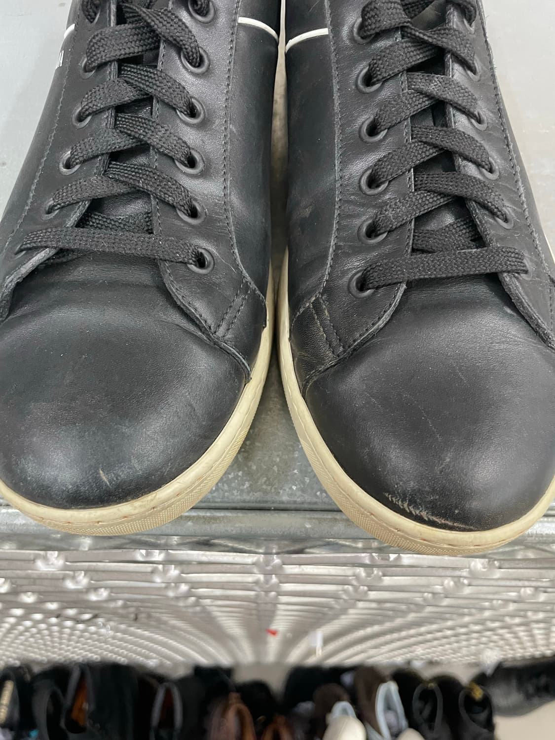 프라다 레더 스니커즈 블랙 6.5  (gr-4273) 상품이미지7