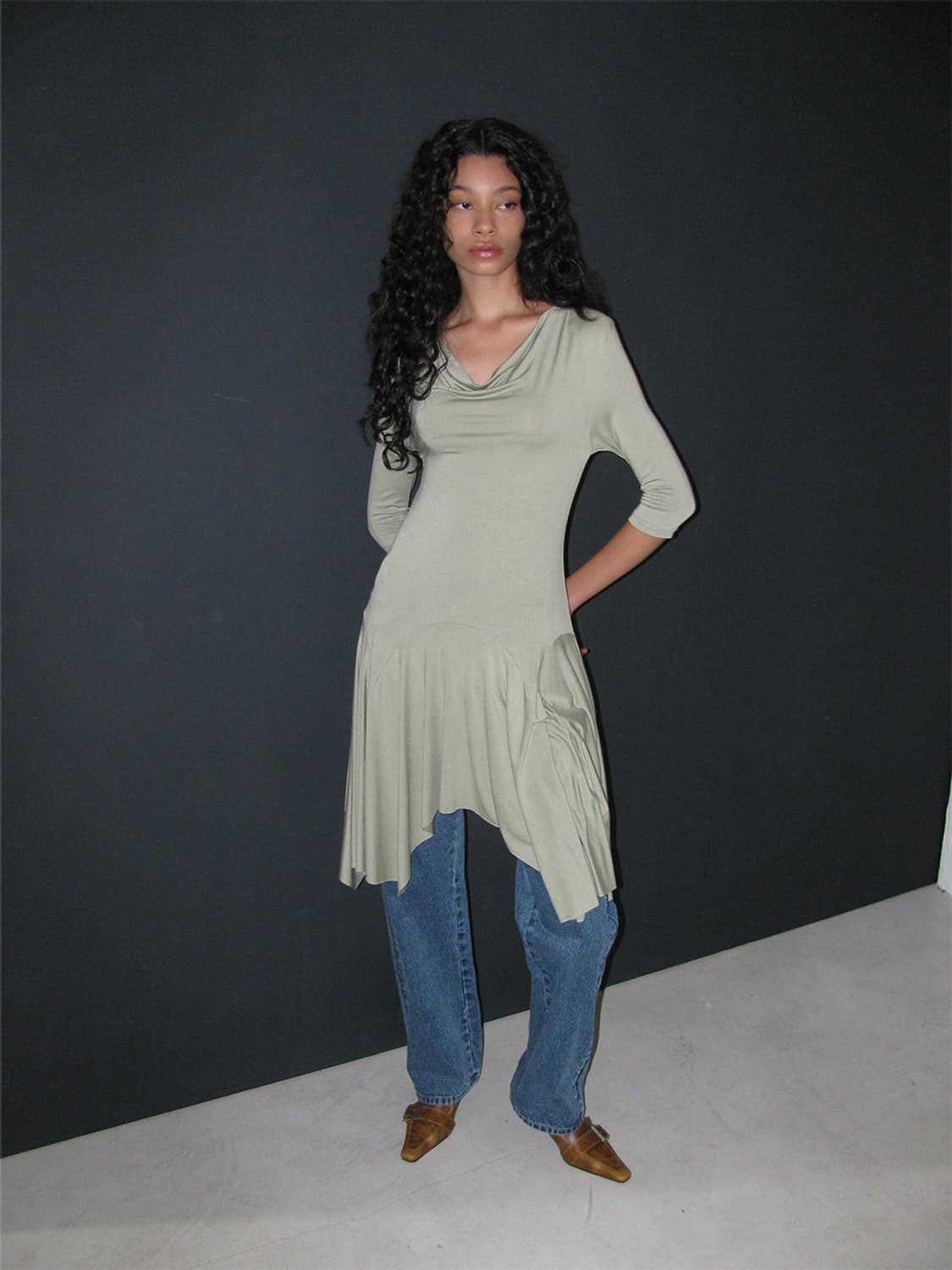 PARTIMENTO 네이비 원피스 S 상품이미지1