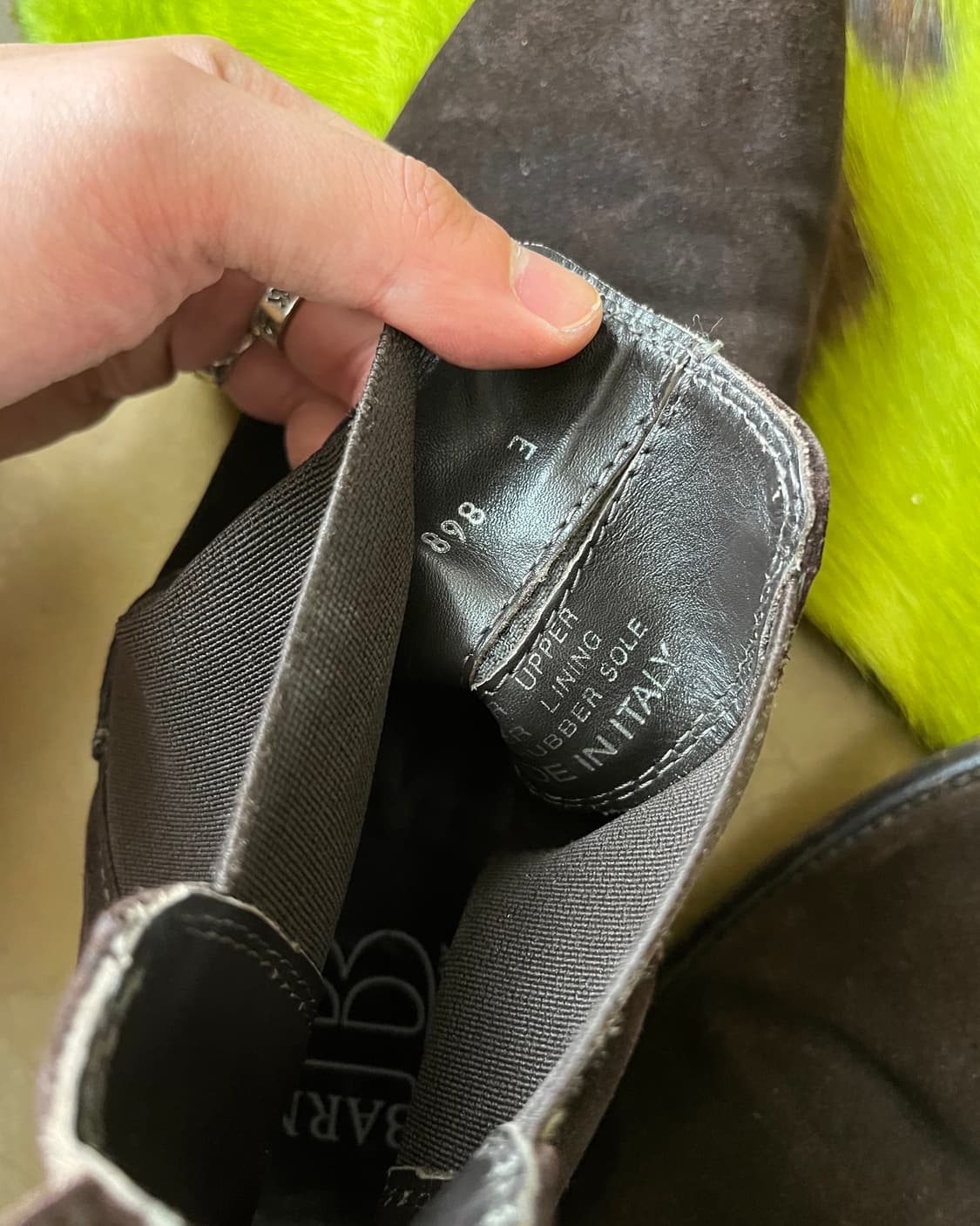 Old Vibram Itlian Leather Suede Boots 상품이미지6