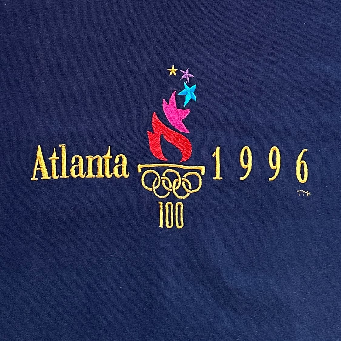 90’s Hanes usa atlanta olympic 1/2 tee 상품이미지3