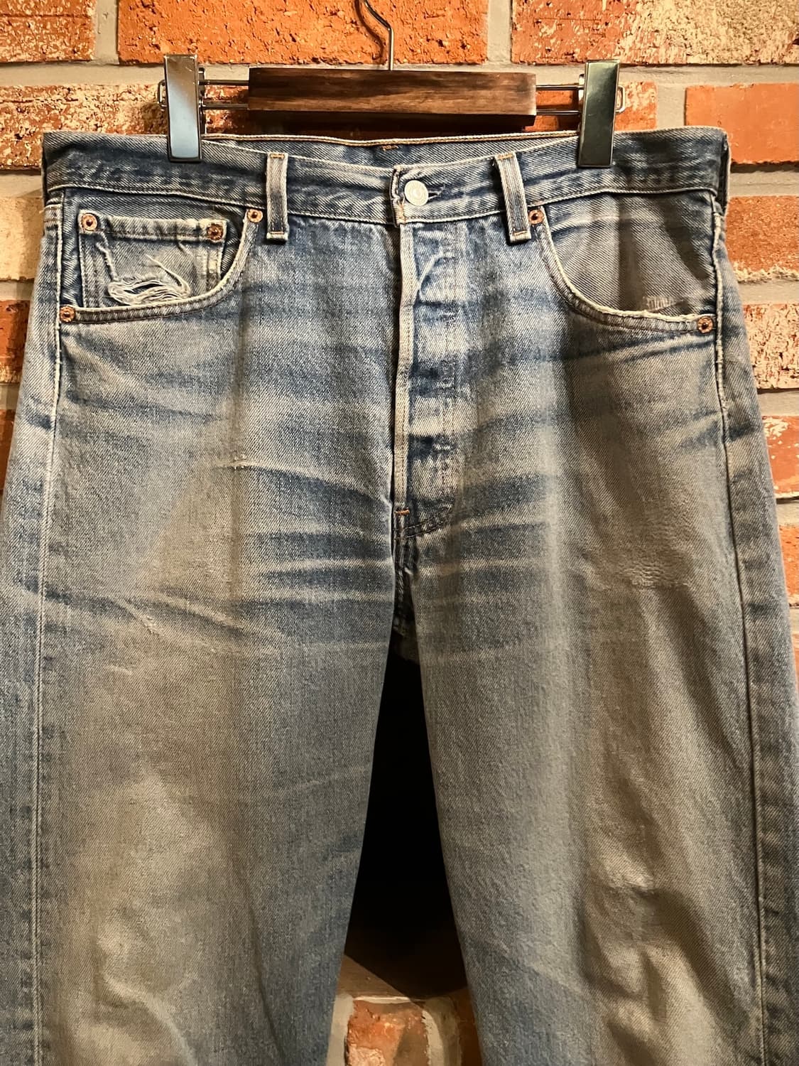 90s USA 빈티지 리바이스 501 데님 팬츠 상품이미지3