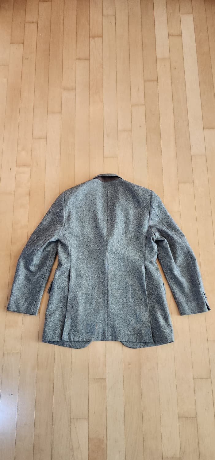 브라운/그레이 모직 자켓 L(하자) 상품이미지5