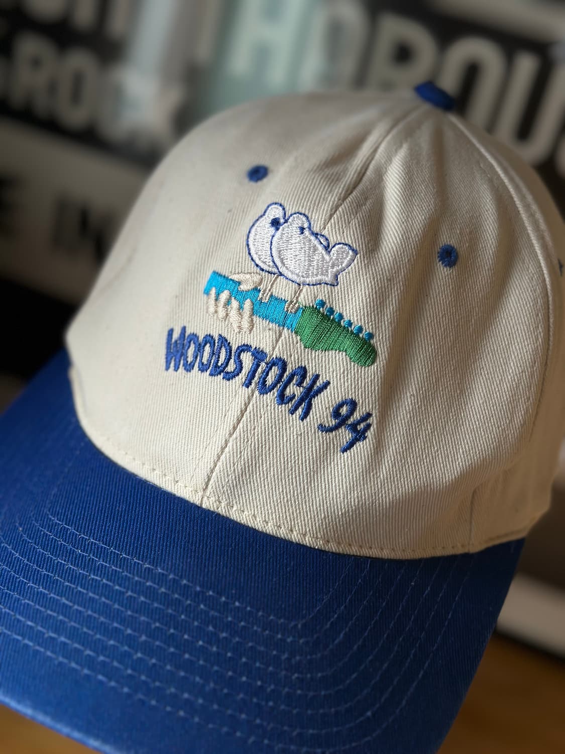 90s Woodstock 빈티지 우드스탁 모자 상품이미지2