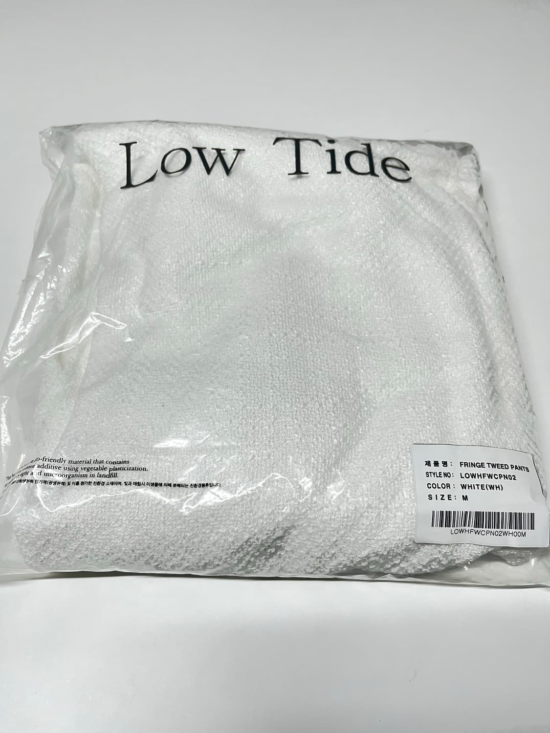 LOWTIDE FRINGE TWEED PANTS [WHITE] M 상품이미지6