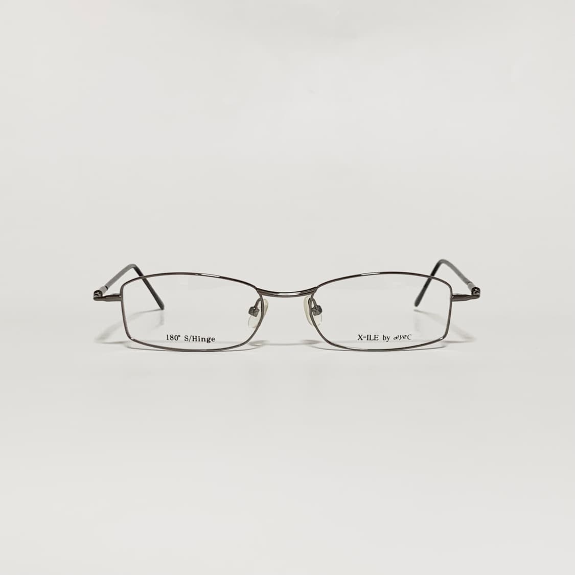 995 데드스탁 빈티지 안경테 메탈 다크그레이 슬림 직사각형 남녀공용 상품이미지1