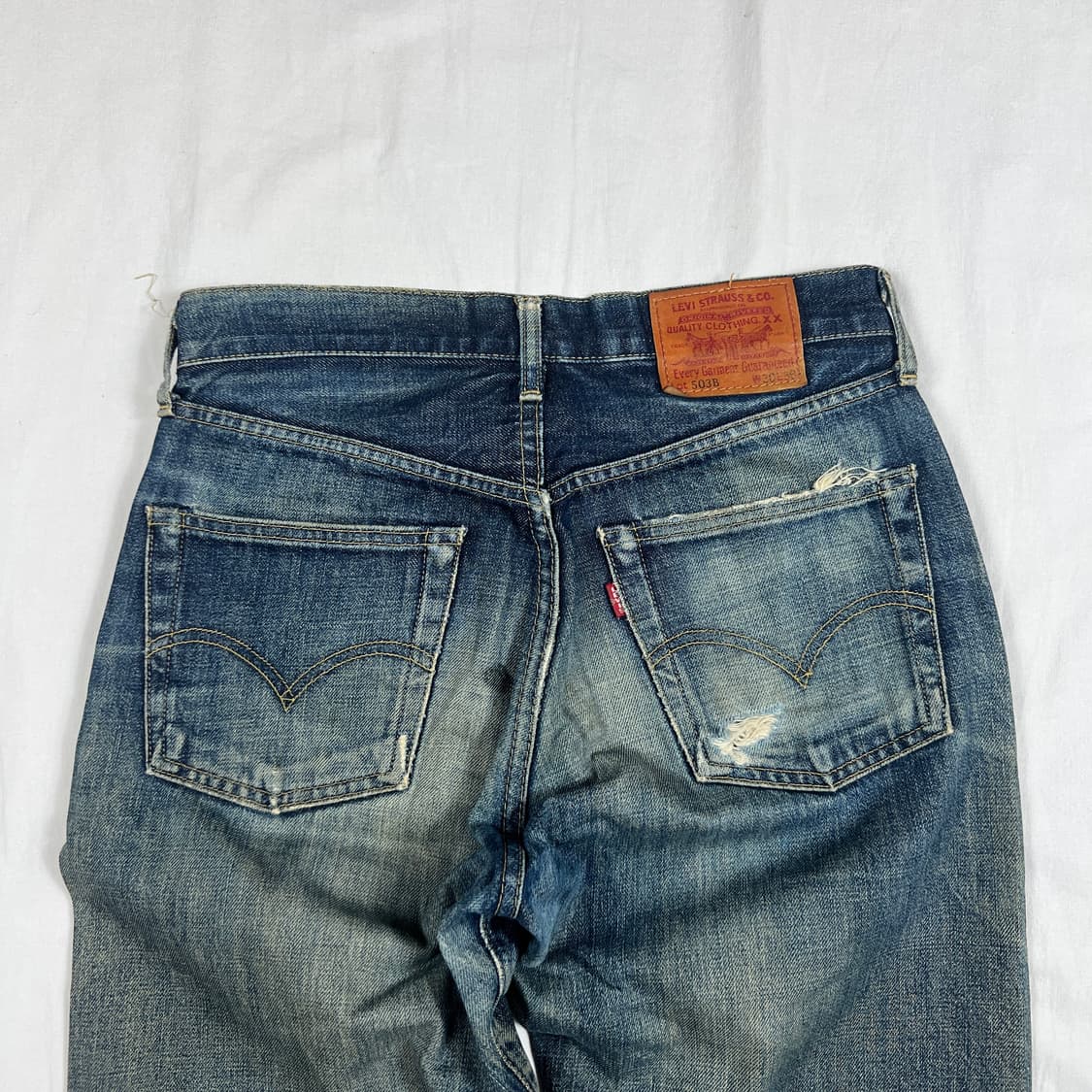 90‘s 리바이스 levis 503b 셀비지 데님팬츠 청바지 상품이미지8