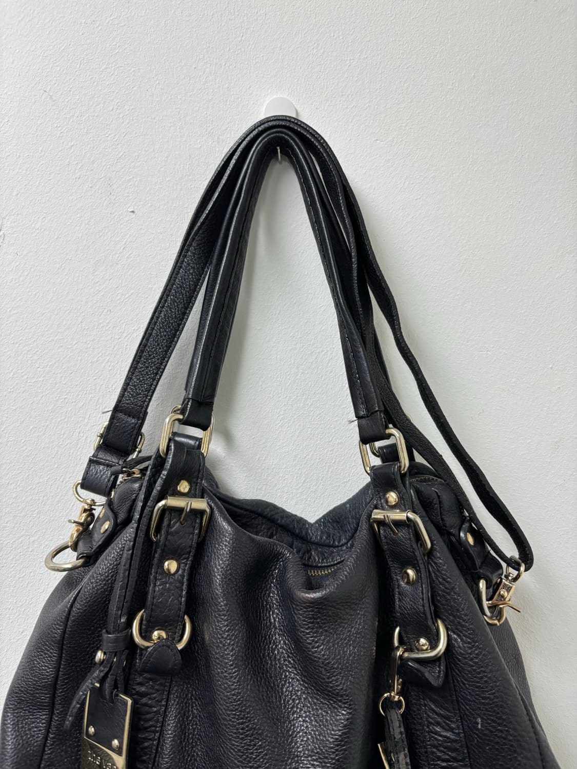 “Vintage“Y2K Black Leather Bag 상품이미지7