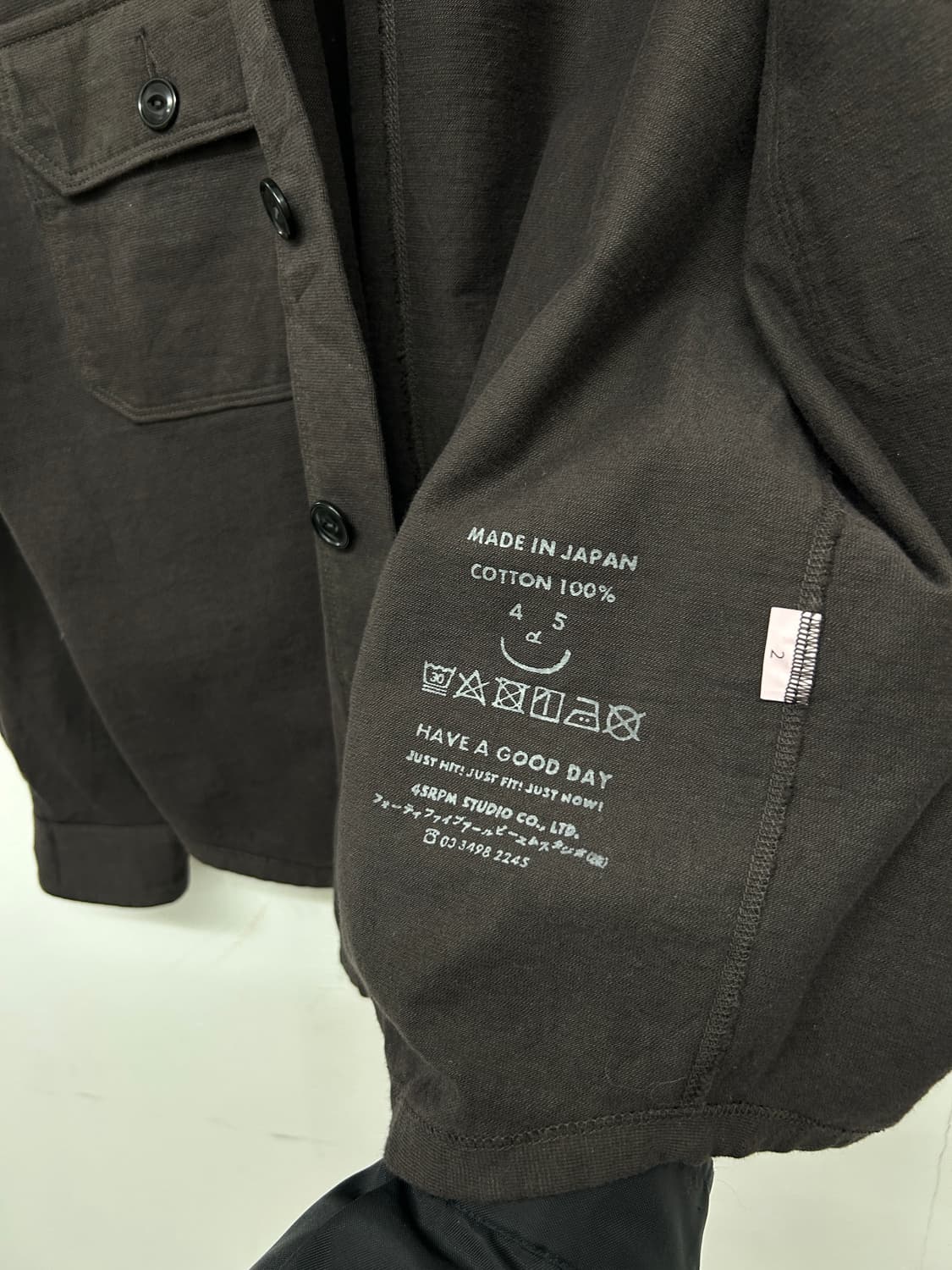 45rpm 코튼 셔츠 자켓 상품이미지5