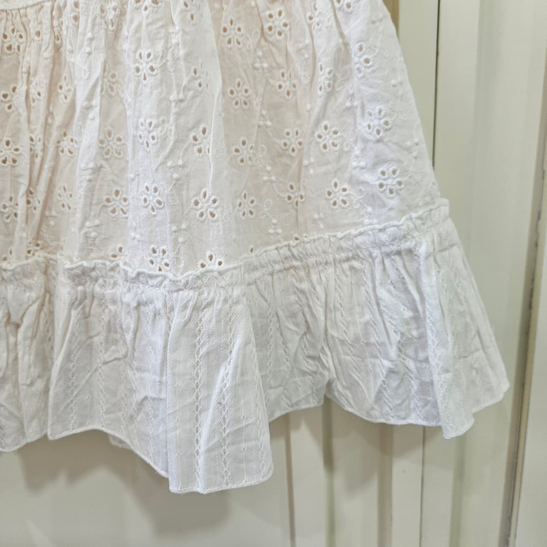 화이트 아일렛 캉캉 미니 스커트 상품이미지6