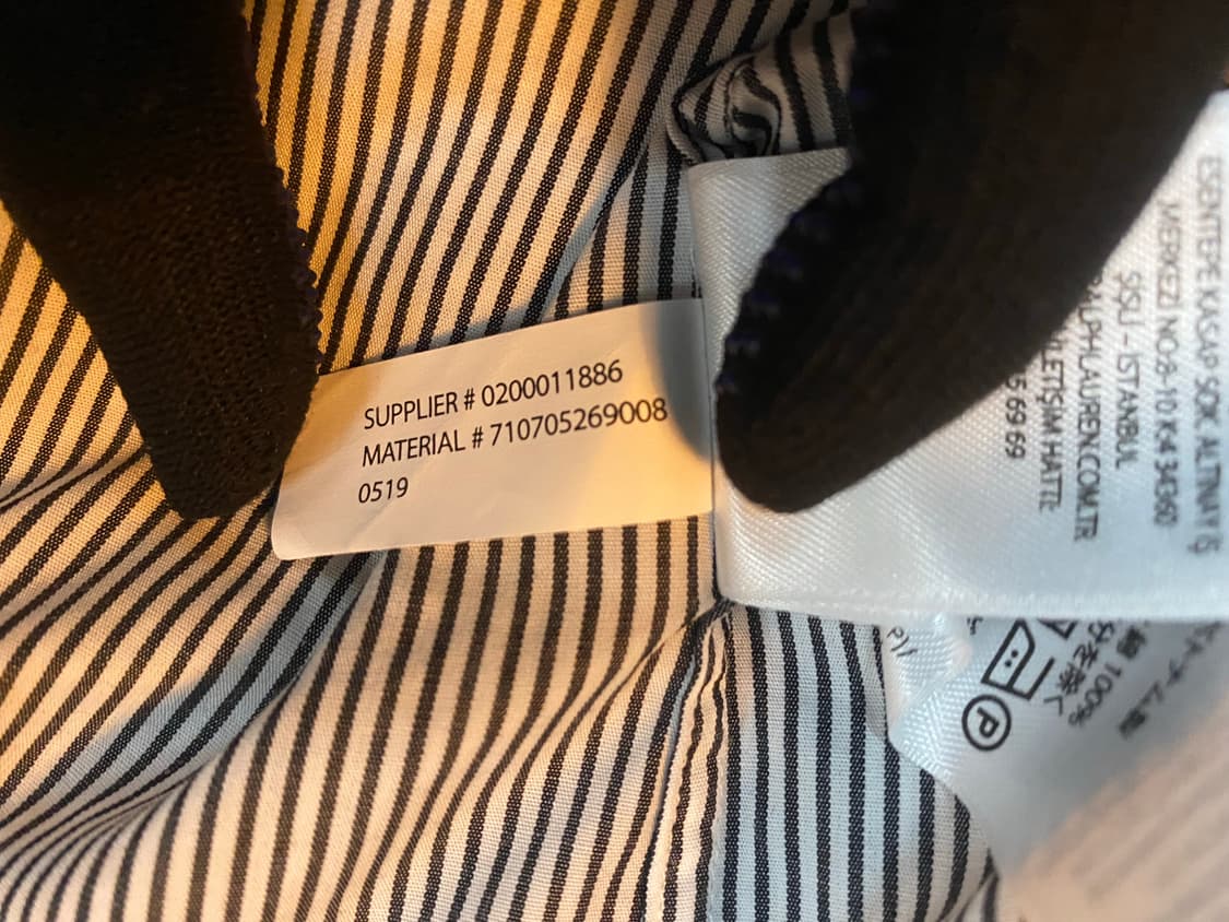 정품 폴로 랄프로렌 스트라이프 셔츠 M 슬림핏 상품이미지10