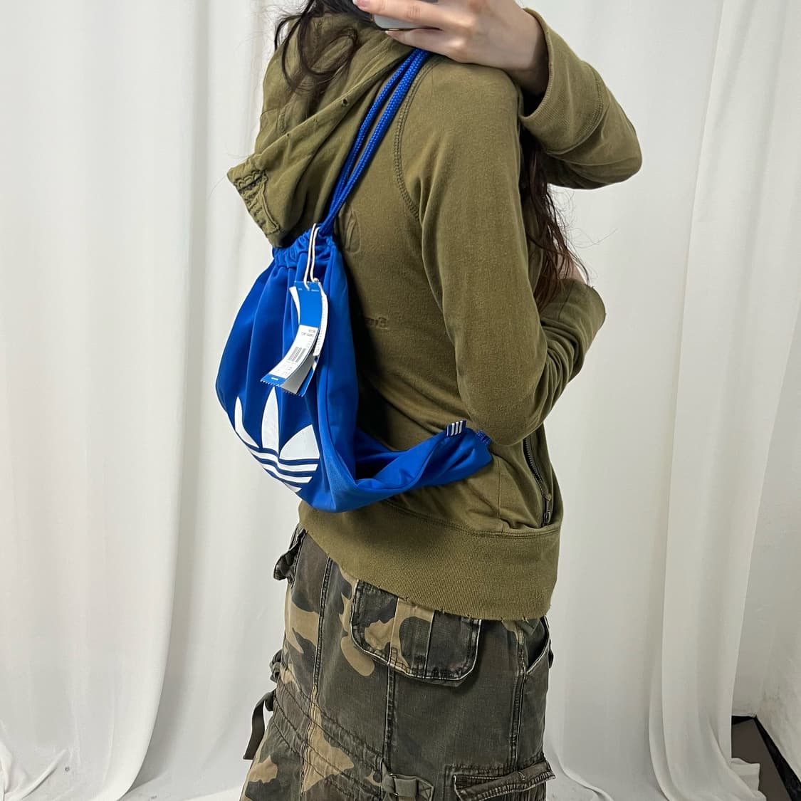 Adidas blue trefoil gym sack 상품이미지2