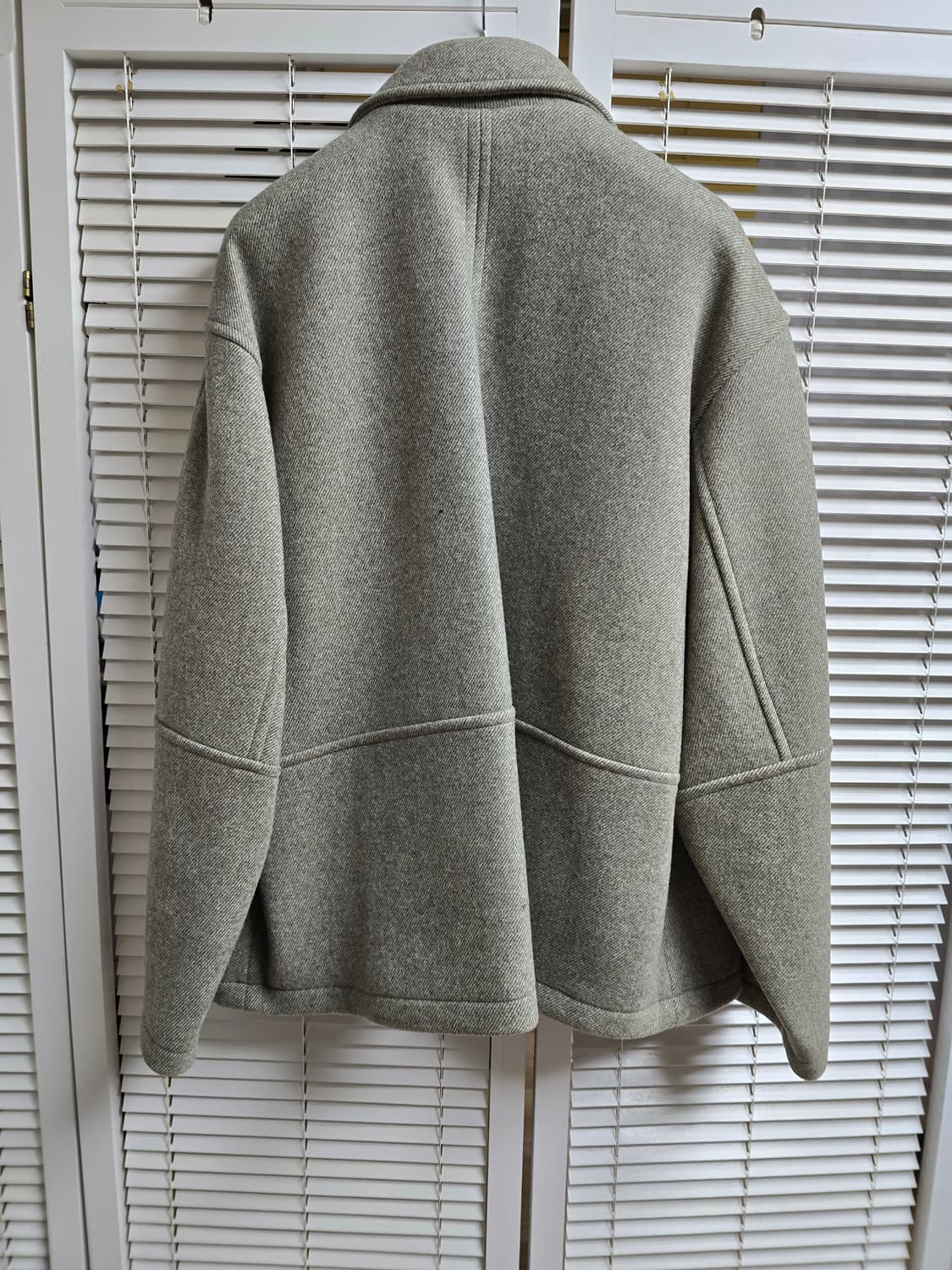 엘무드(LMOOD) 터틀 하프 코트 트윌 그린 46 Size 상품이미지7